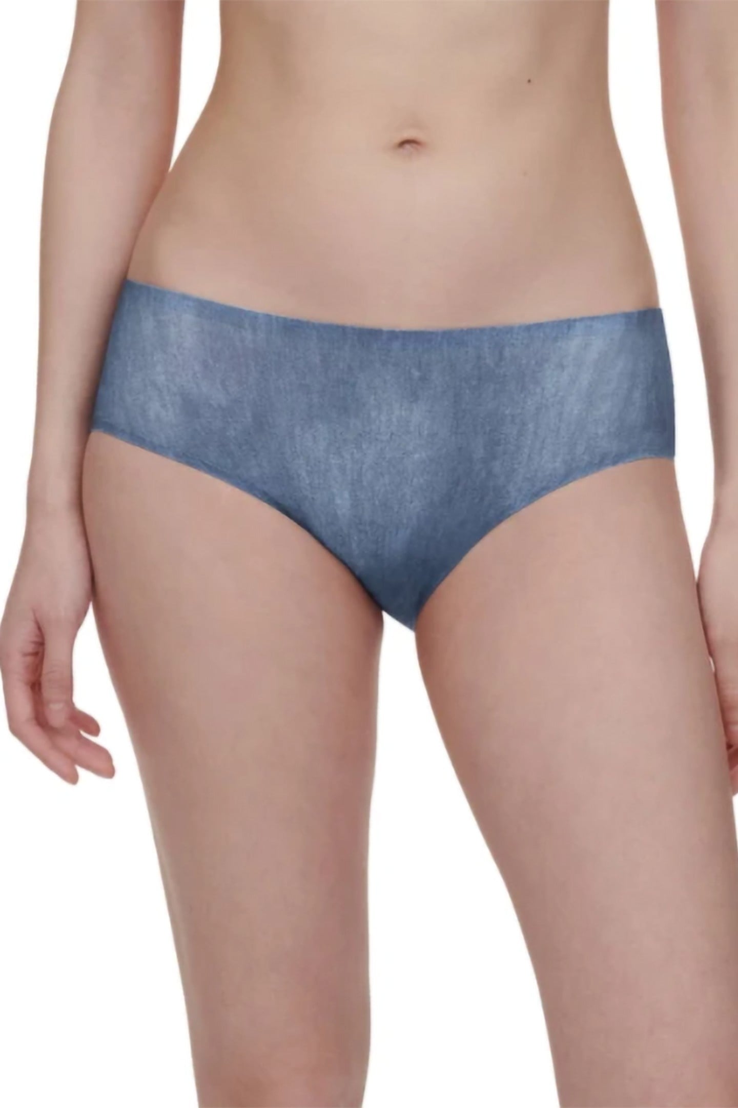 Chantelle Uw Bo. Thong Blue Denim Print Größe: OS | Unterhosen Outlet | Damen | Blau