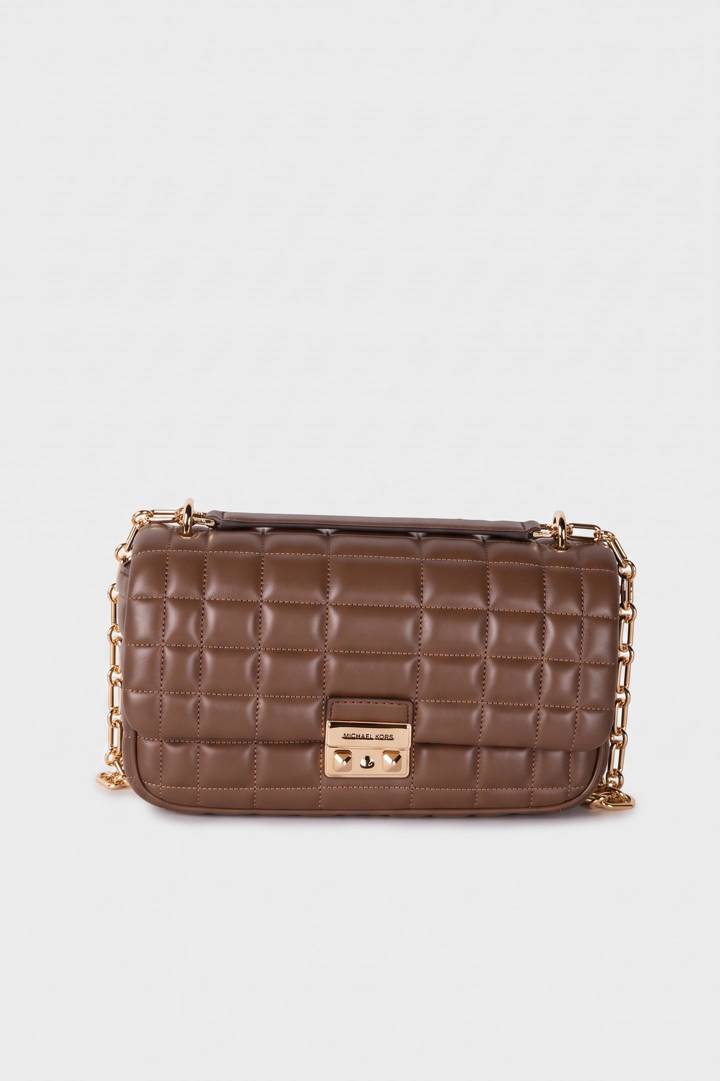 Michael Kors Large Convertible Chain Shoulder Caramel Maat: OS | Handtassen Outlet | Dames | Bruin