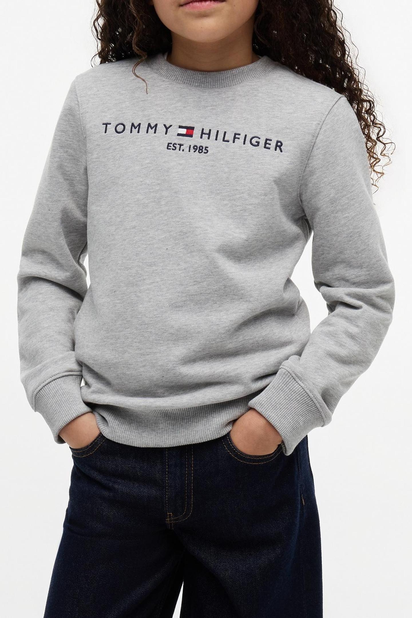 Tommy Hilfiger Unisex Essential Sweatshirt Light Grey Heather Taglia: 80 | Abbigliamento Sportivo Outlet | kids | Grigio