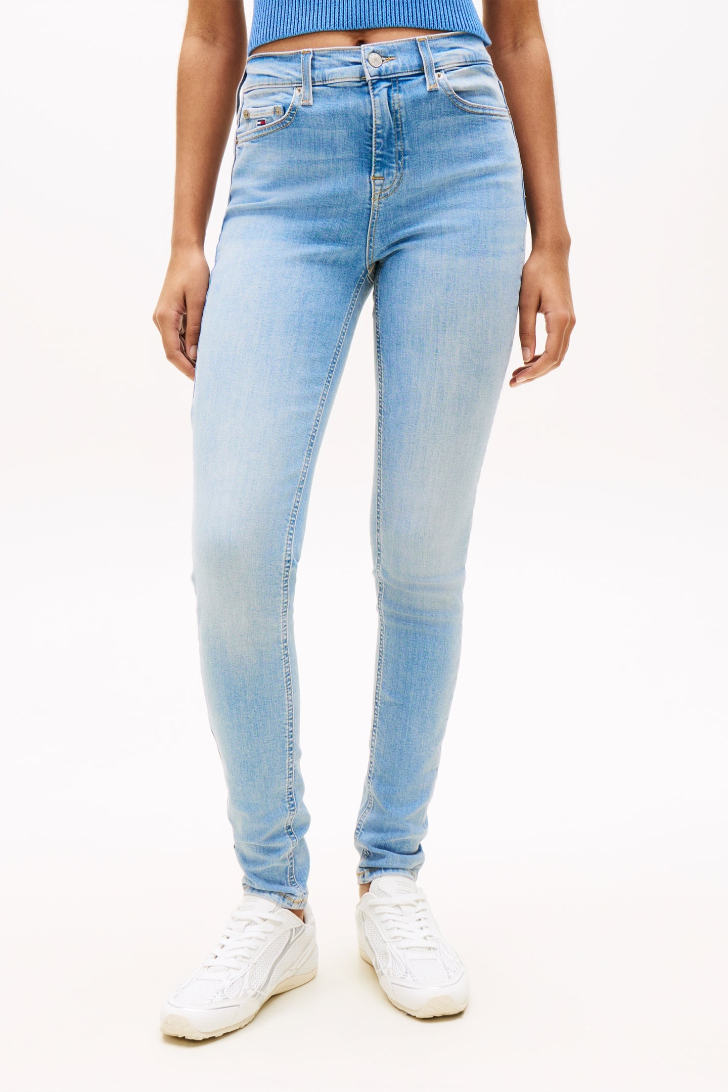 Tommy Hilfiger Nora Mid Rise Skinny Bi0214 Denim Light Taglia: W30L30 | Pantaloni skinny Outlet | Donna | Blu
