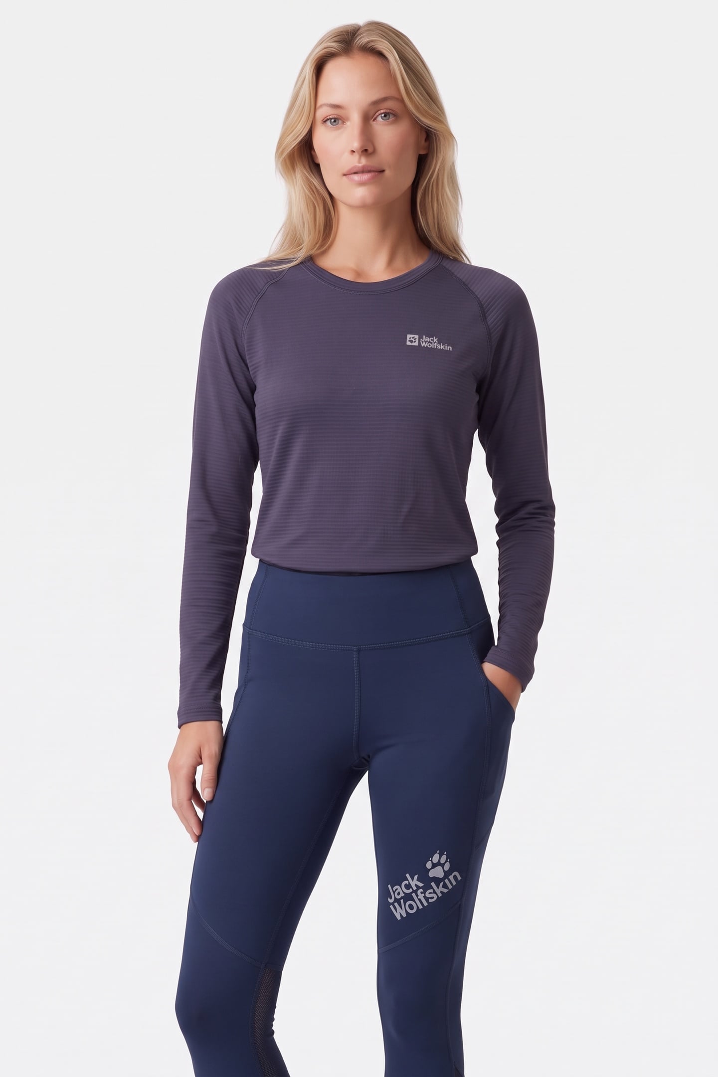 Jack Wolfskin Infinite Warm Long Sleeve Graphite Maat: S | Tops Outlet | Dames | Grijs