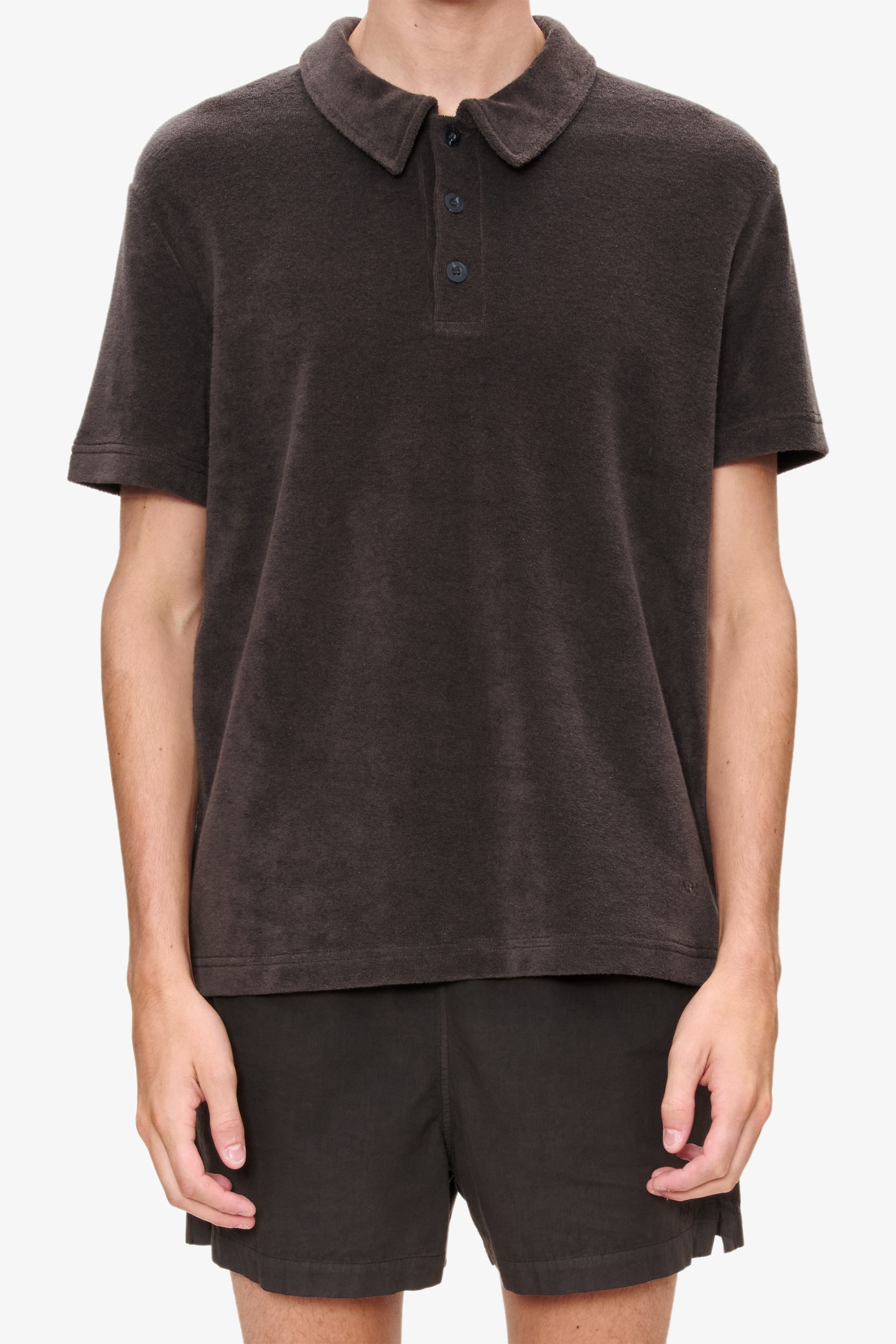 A.P.C. Unisex Polo Short Sleeve Brown Maat: L | Tops Outlet | Unisex | Bruin