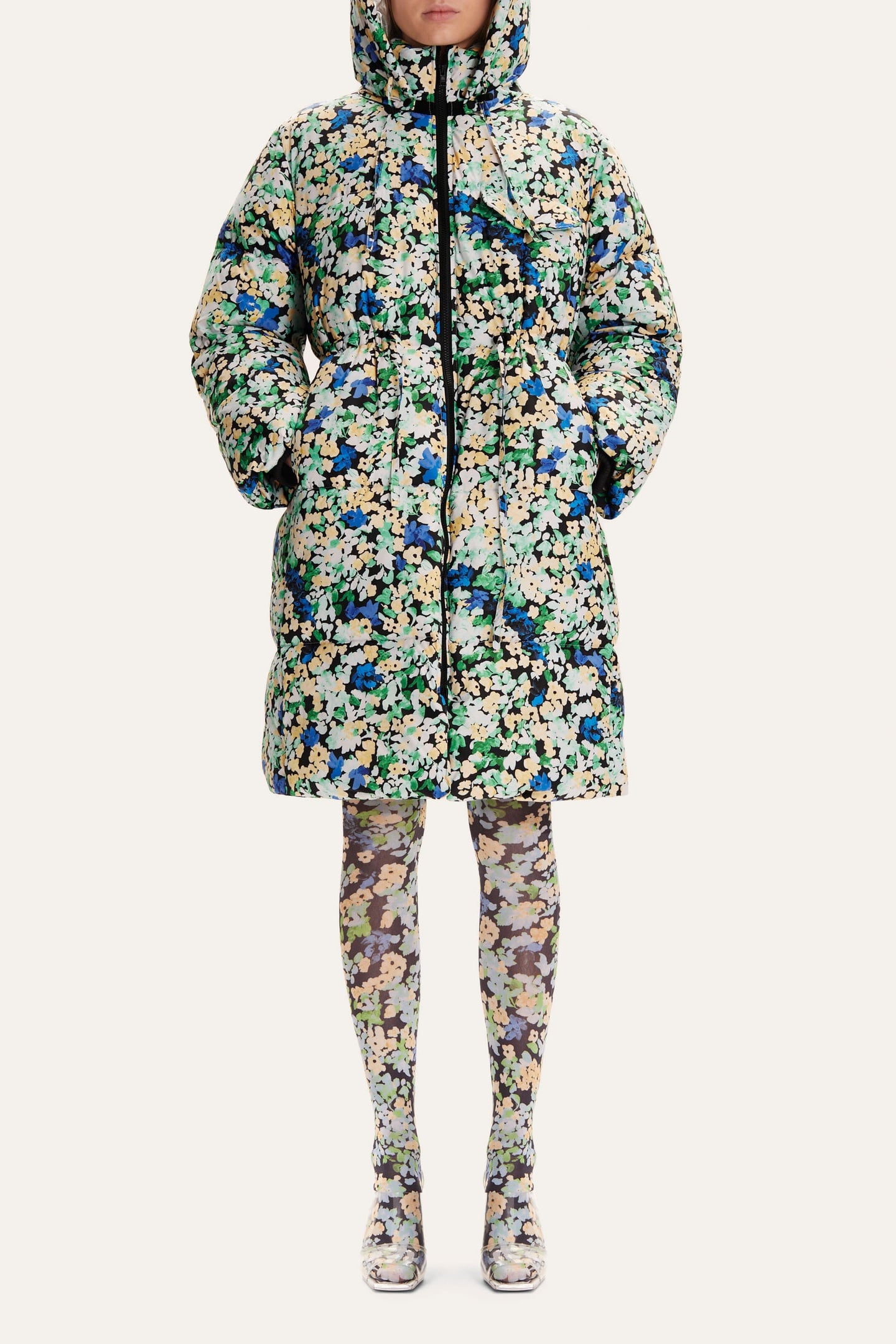 Stine Goya Oak Padded Outerwear Floral Pointillism Taglia: XXS | Giacche invernali Outlet | Donna