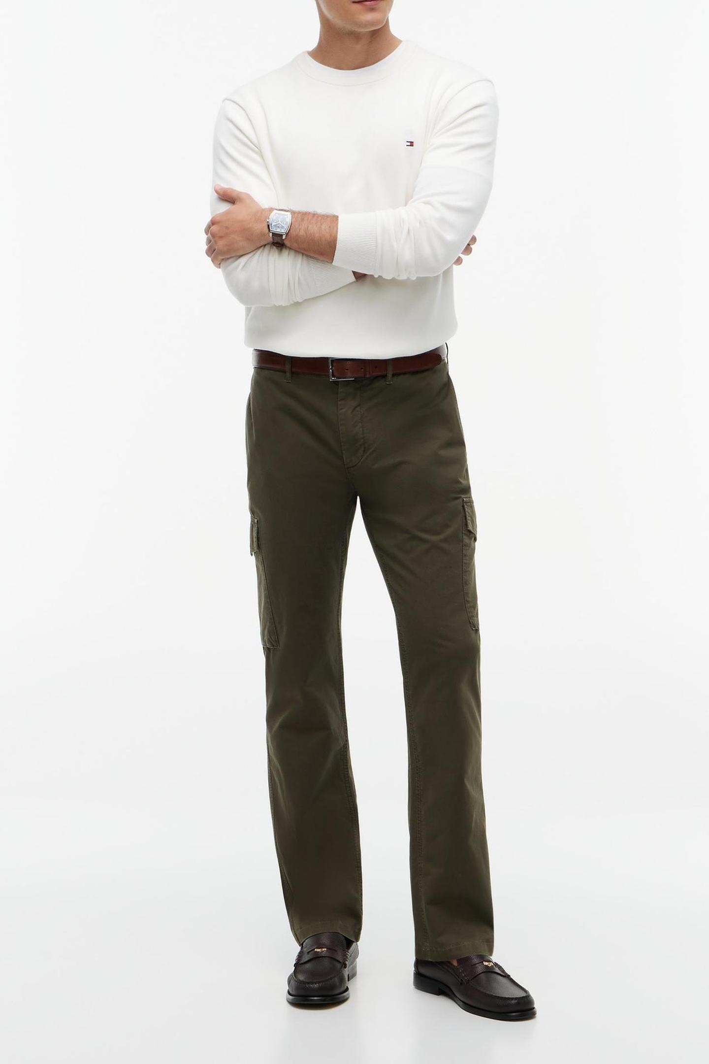 Tommy Hilfiger Denton Lw Twill Cargo Dark Greenery Taille: W33L32 | Pantalons Cargo Outlet | Homme | Vert