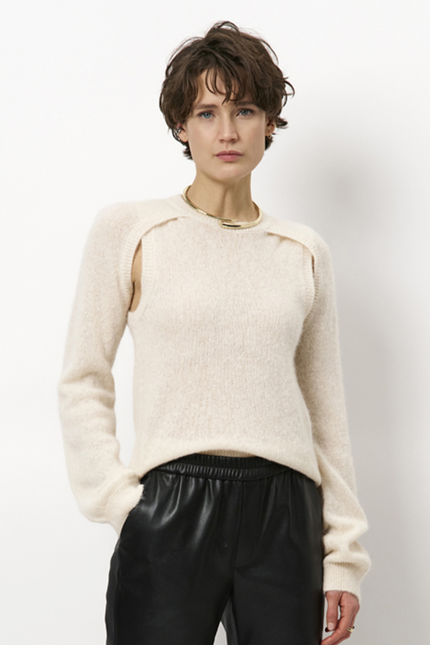 Dante6 Brice 2 Oatmeal Cream Größe: L | Pullover Outlet | Damen | Weiß