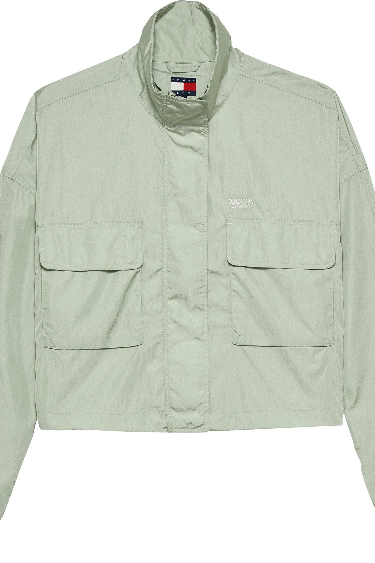 Tommy Hilfiger Tjw Stand Collar Wind Jacket Misty Sage Taille: XS | Vestes courtes Outlet | Femme | Vert
