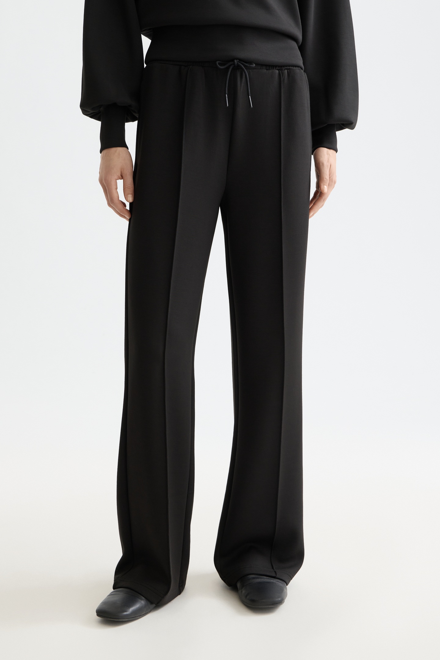 Scotch & Soda Core Modal Straight Leg Sweat Pant Black Taille: XL | Pantalons de survêtement Outlet | Femme | Le Noir