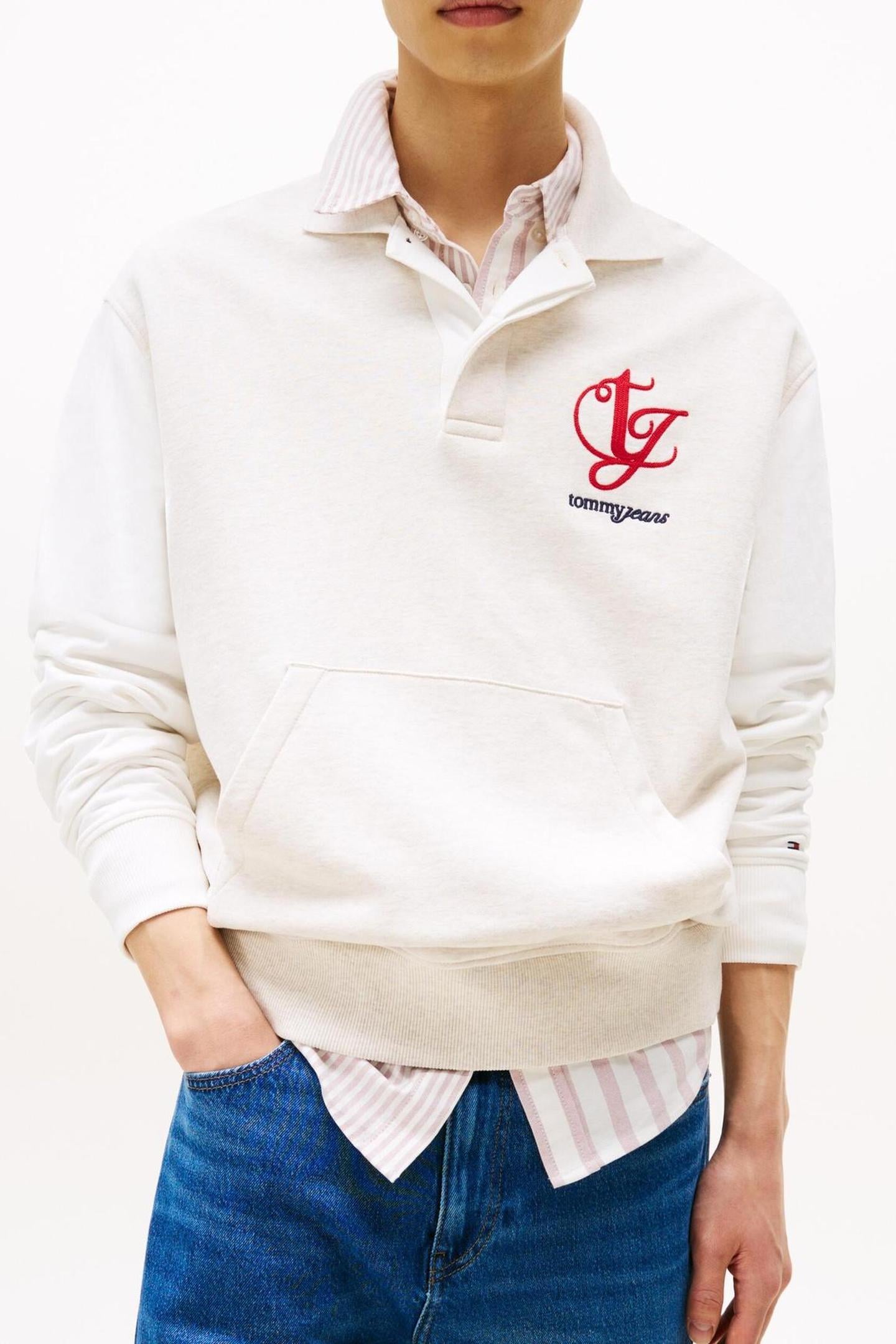 Tommy Hilfiger Tjm Relaxed Colorblock Oat Marl Heather Taglia: XS | Maglioni a maglia Outlet | Uomo