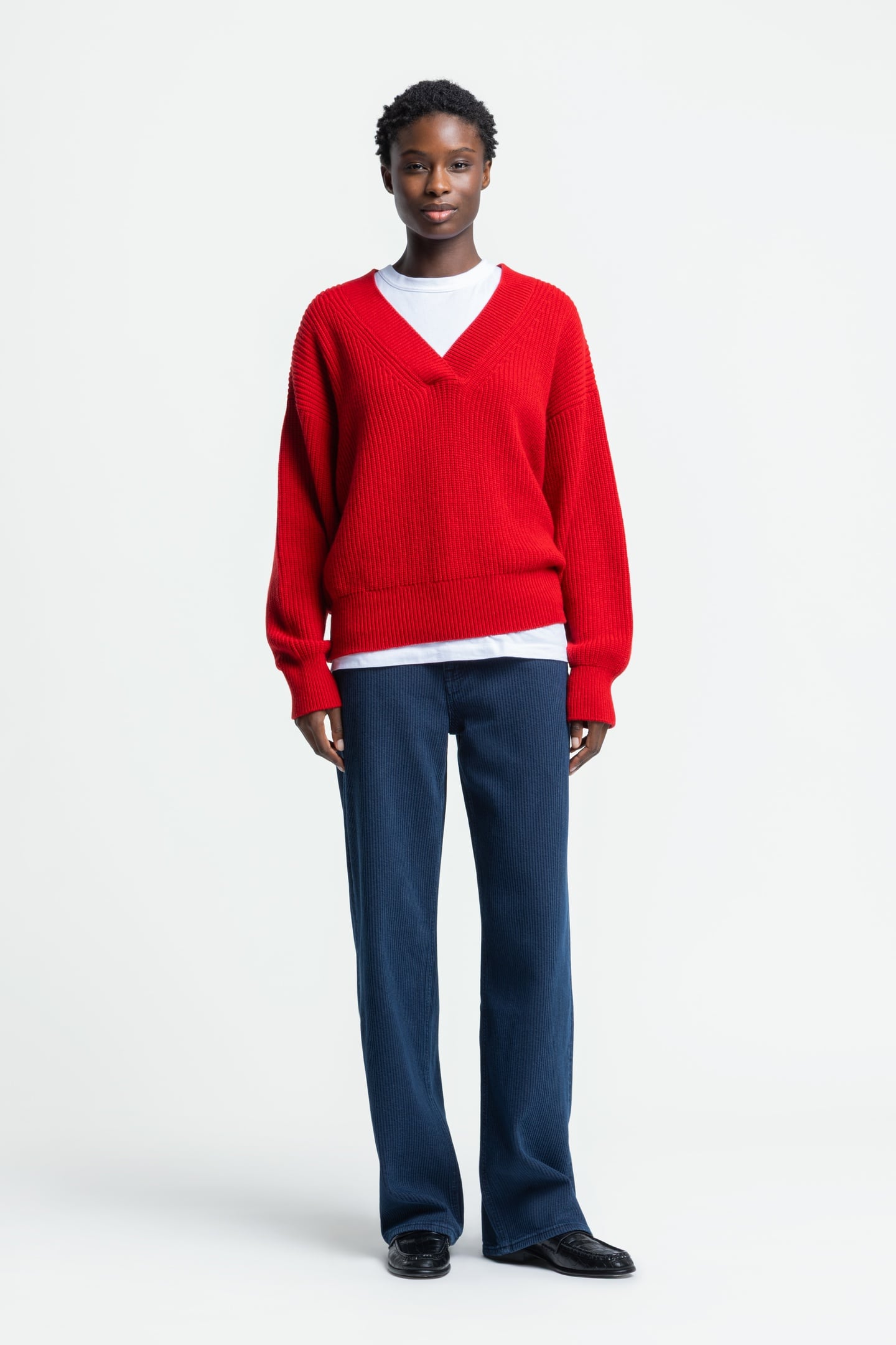Kings Of Indigo Joan Pants Mid Indigo Cord Size: W26L32 | Wide-Leg & Flared Pants Outlet | Dames | Blauw