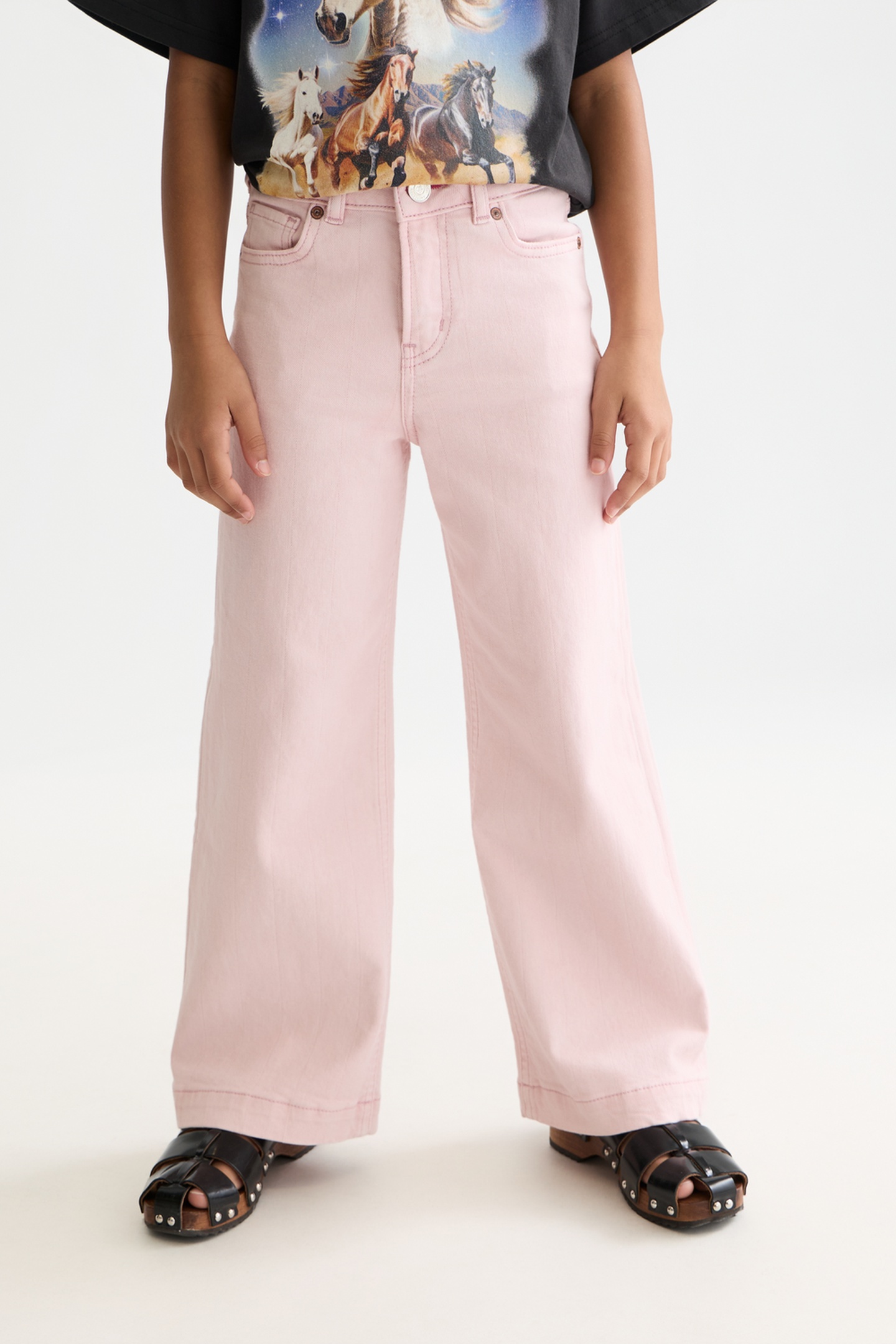 Scotch & Soda Girls The Wave Wideleg Jeans Dark Pink Maat: 10 | Spijkerbroeken Outlet | kids | Roze