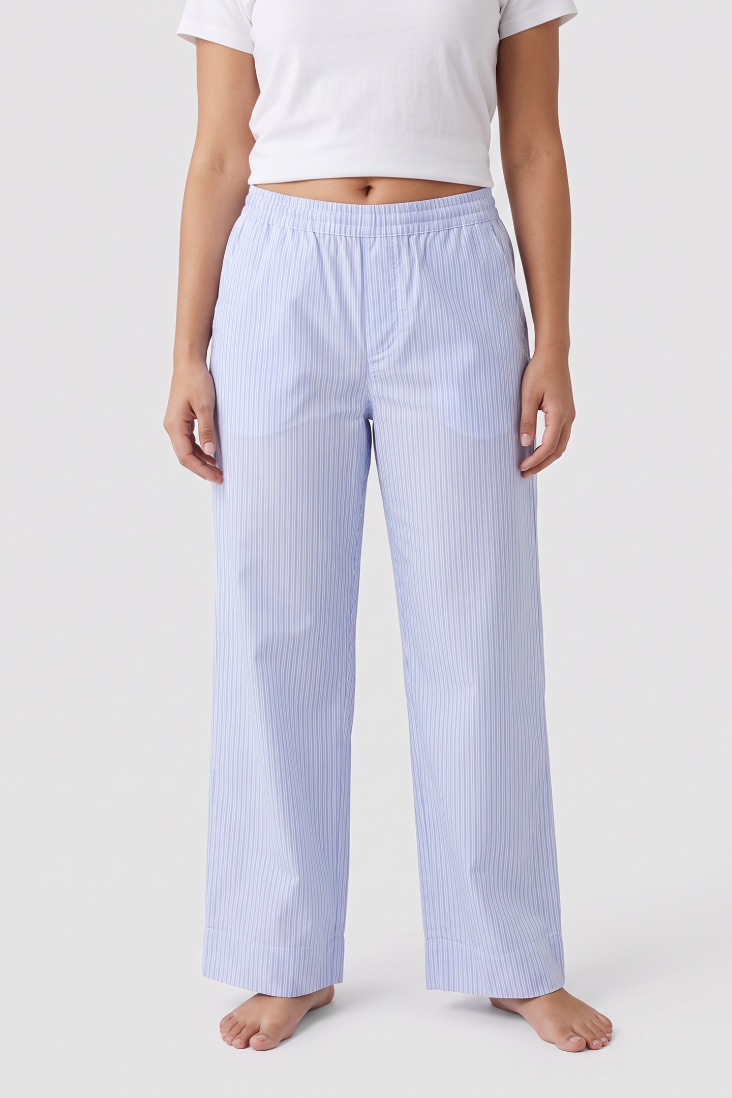 A.P.C. Pajama Trousers Light Blue Maat: 34 | Nachtmode Outlet | Dames | Blauw