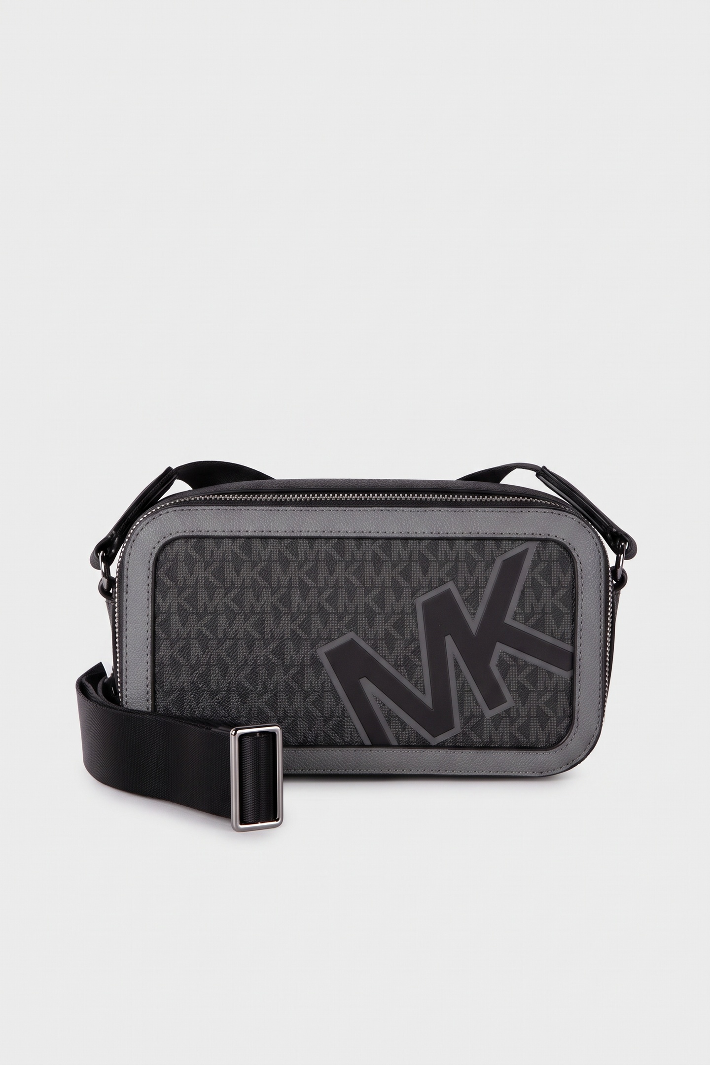 Michael Kors Double Zip Long Crossbody Gunmetal Maat: OS | Schoudertassen Outlet | Dames | Grijs