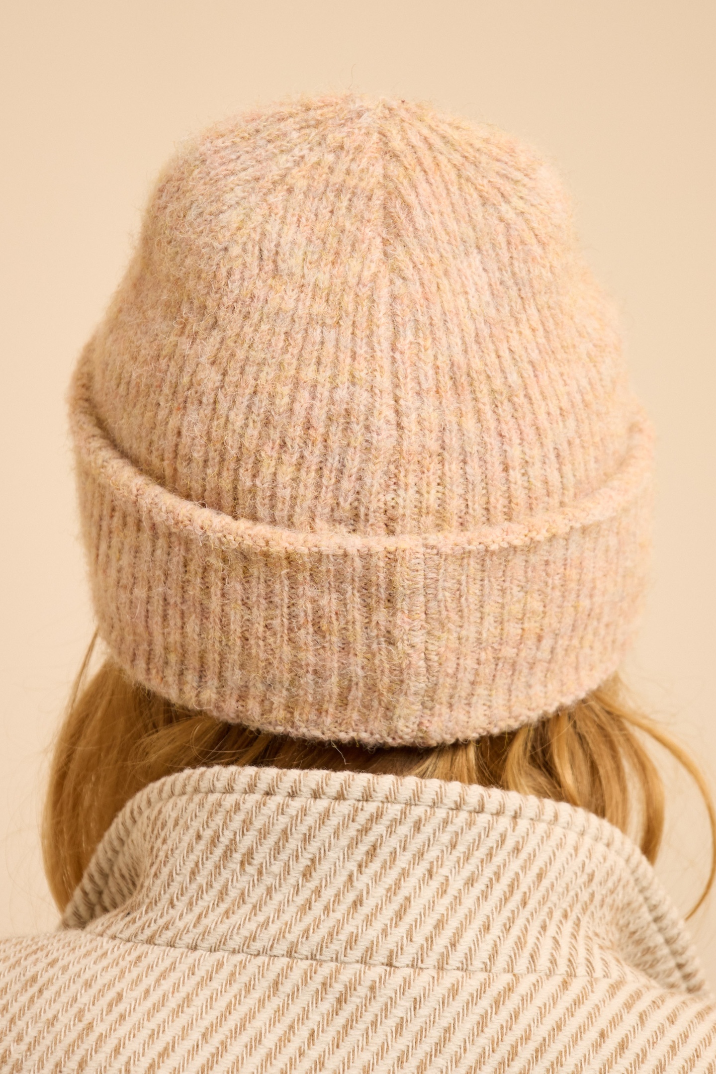 ICode Rosewood Ribbed Knit Embroidered Beanie Maat: OS | Hoeden Outlet | Dames | Roze
