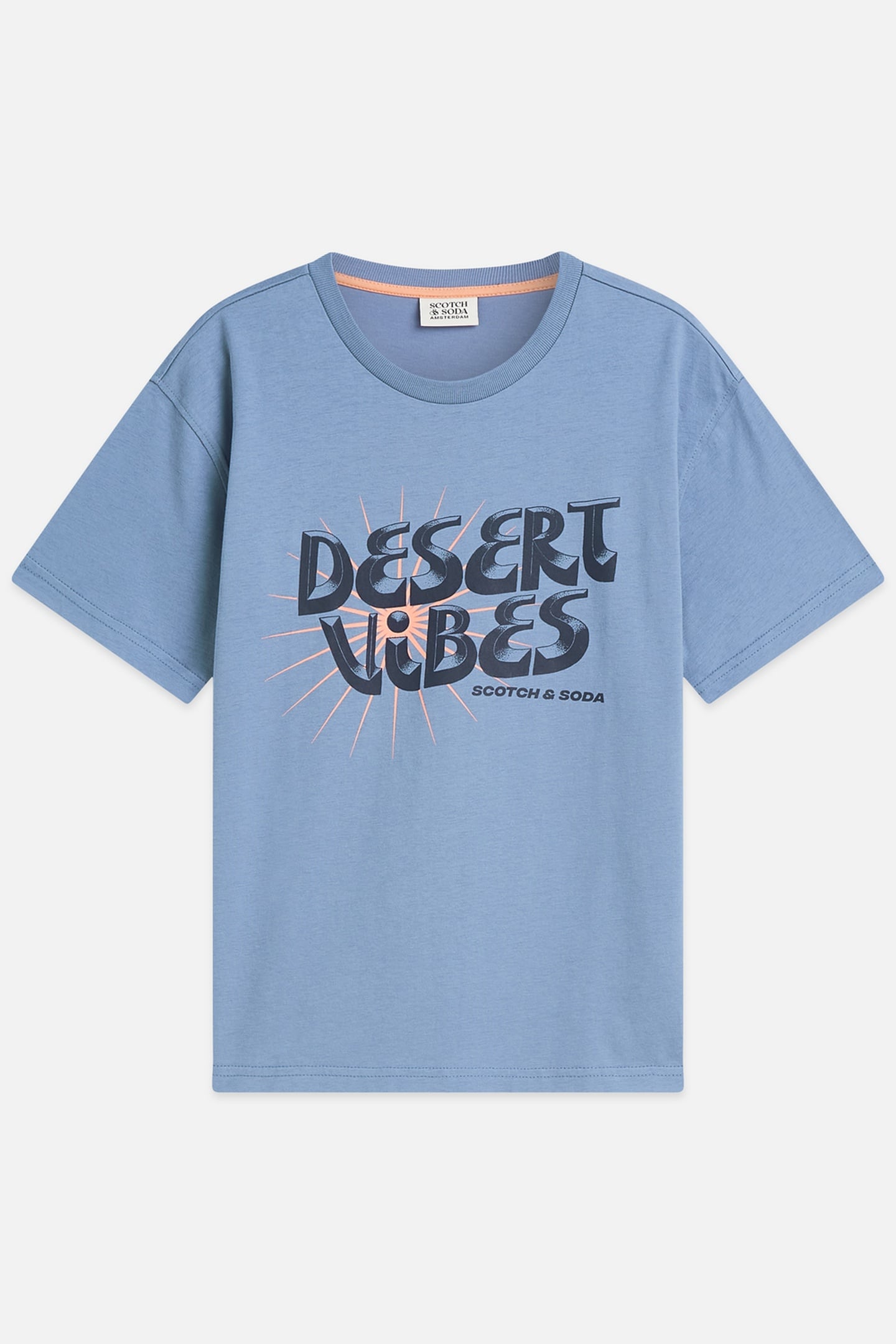 Scotch & Soda Boys Front Artwork Relaxedfit Tshirt Navy Taille: 16 | T-Shirts Outlet | kids | Bleu