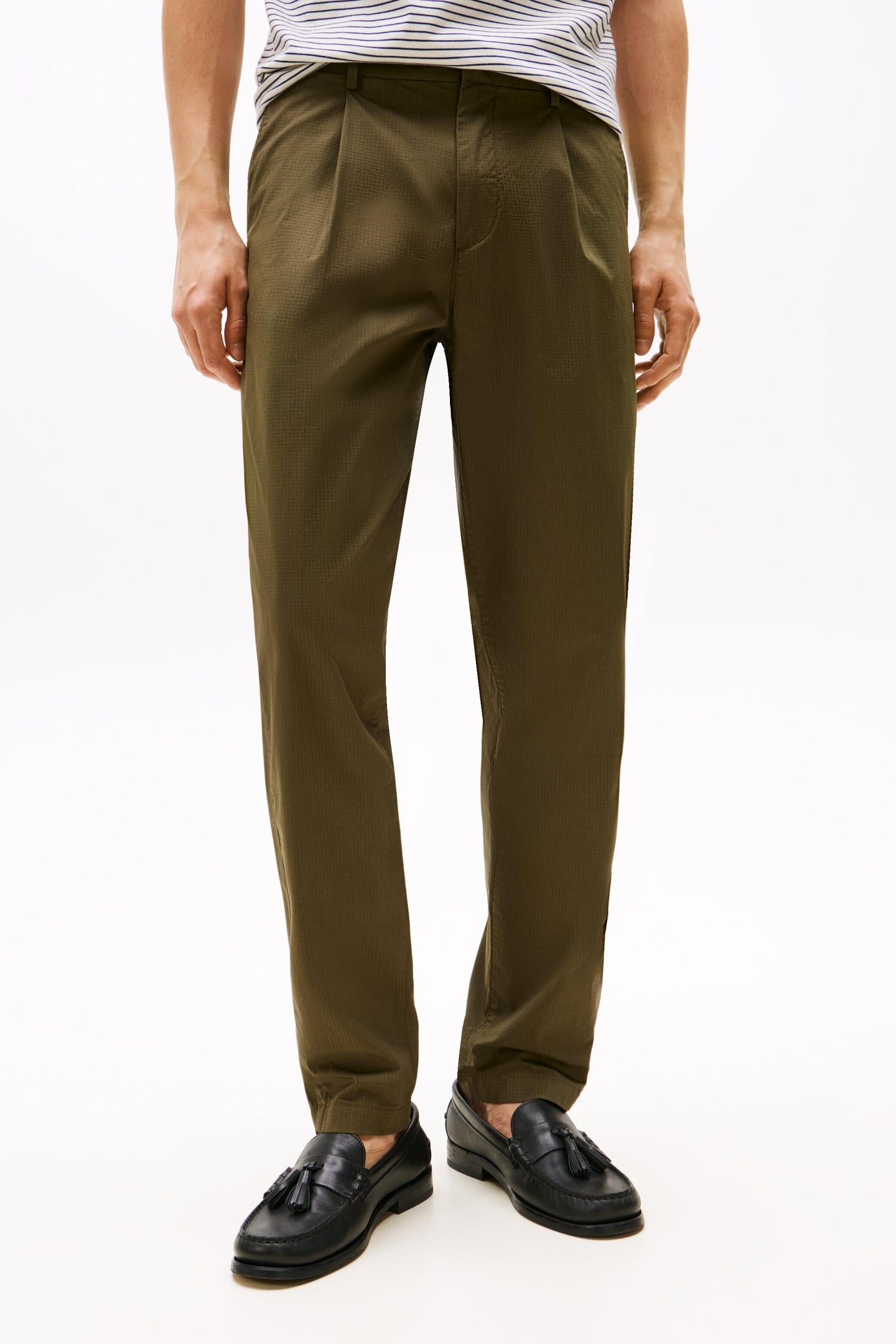 Tommy Hilfiger Harlem 1plt Ripstop Army Green Taglia: W34L32 | Pantaloni chino Outlet | Uomo | Verde
