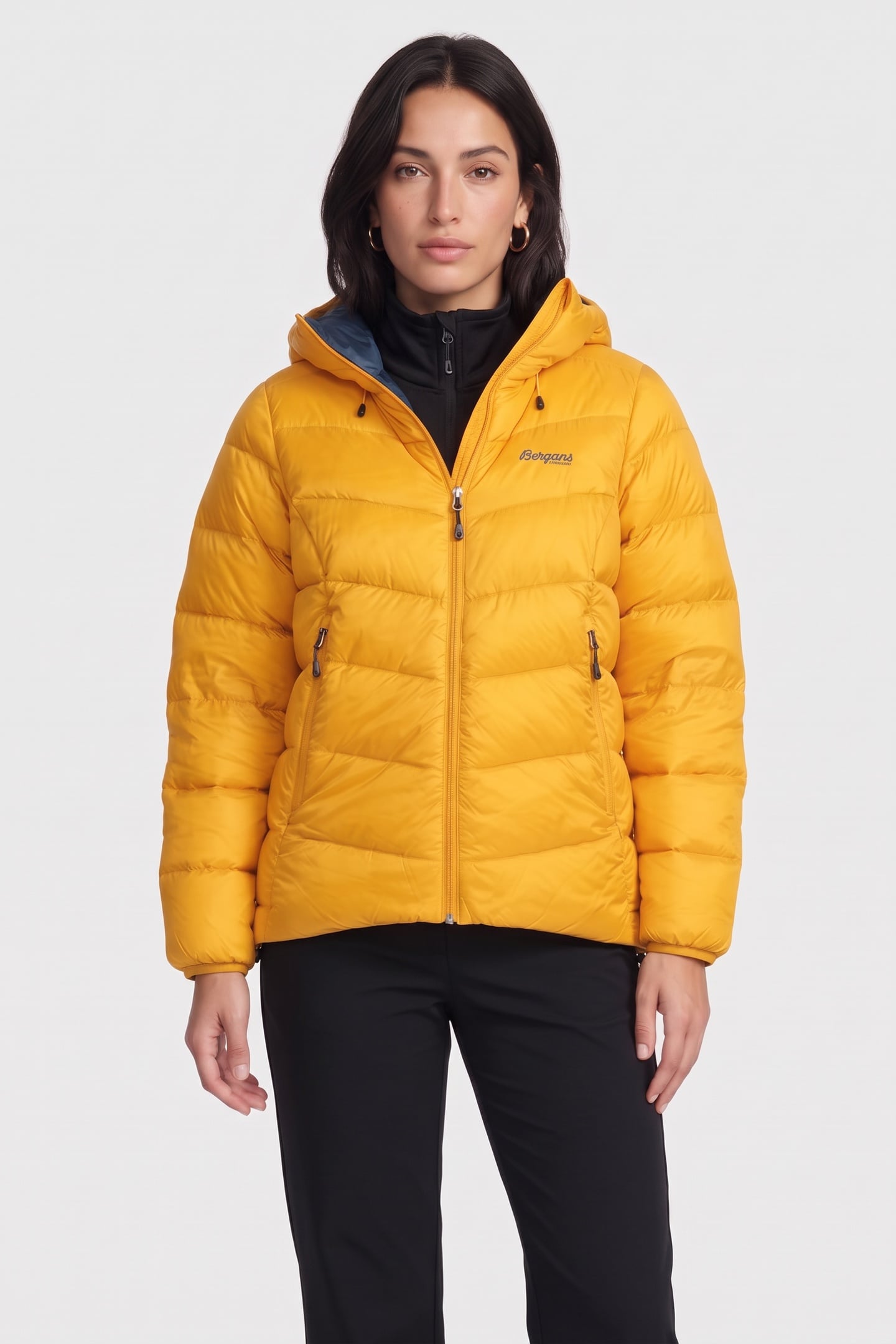 Bergans of Norway Senja Down W Jacket Golden Yellow/orion Blue Maat: XS | Winterjassen Outlet | Dames | Geel