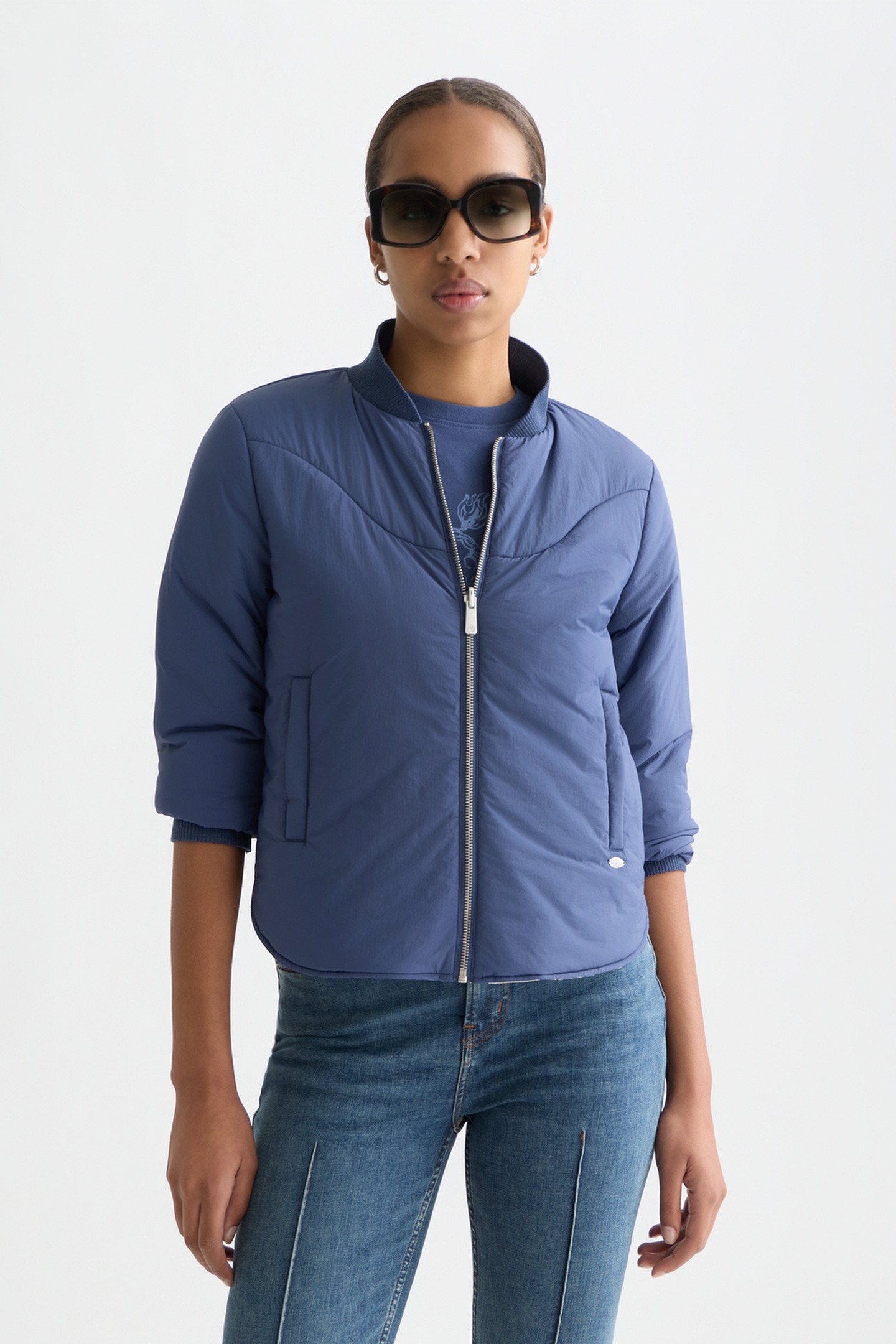 Scotch & Soda Reversible Bomber Jacket Oceana Taille: L | Blousons d'aviateurs Outlet | Femme