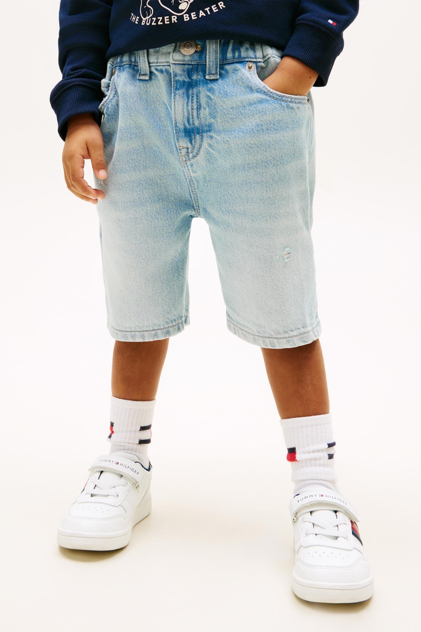 Tommy Hilfiger Boys Lb Straight Light Blue Denim Light 01 Taille: 2Y | Pantalons Outlet | kids | Bleu