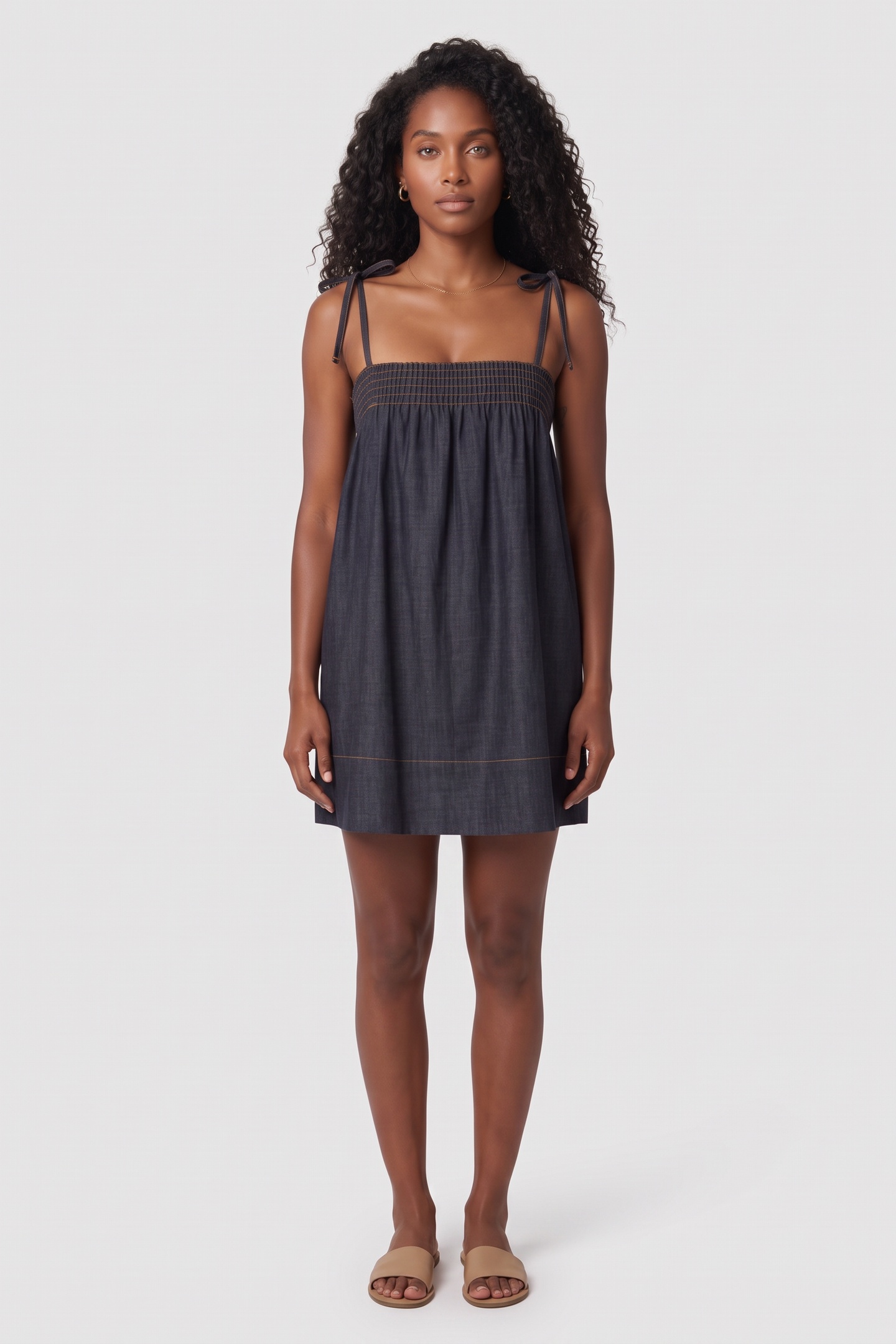 A.P.C. Smock Dress Sun Indigo Maat: 36 | Mini Jurken Outlet | Dames | Blauw