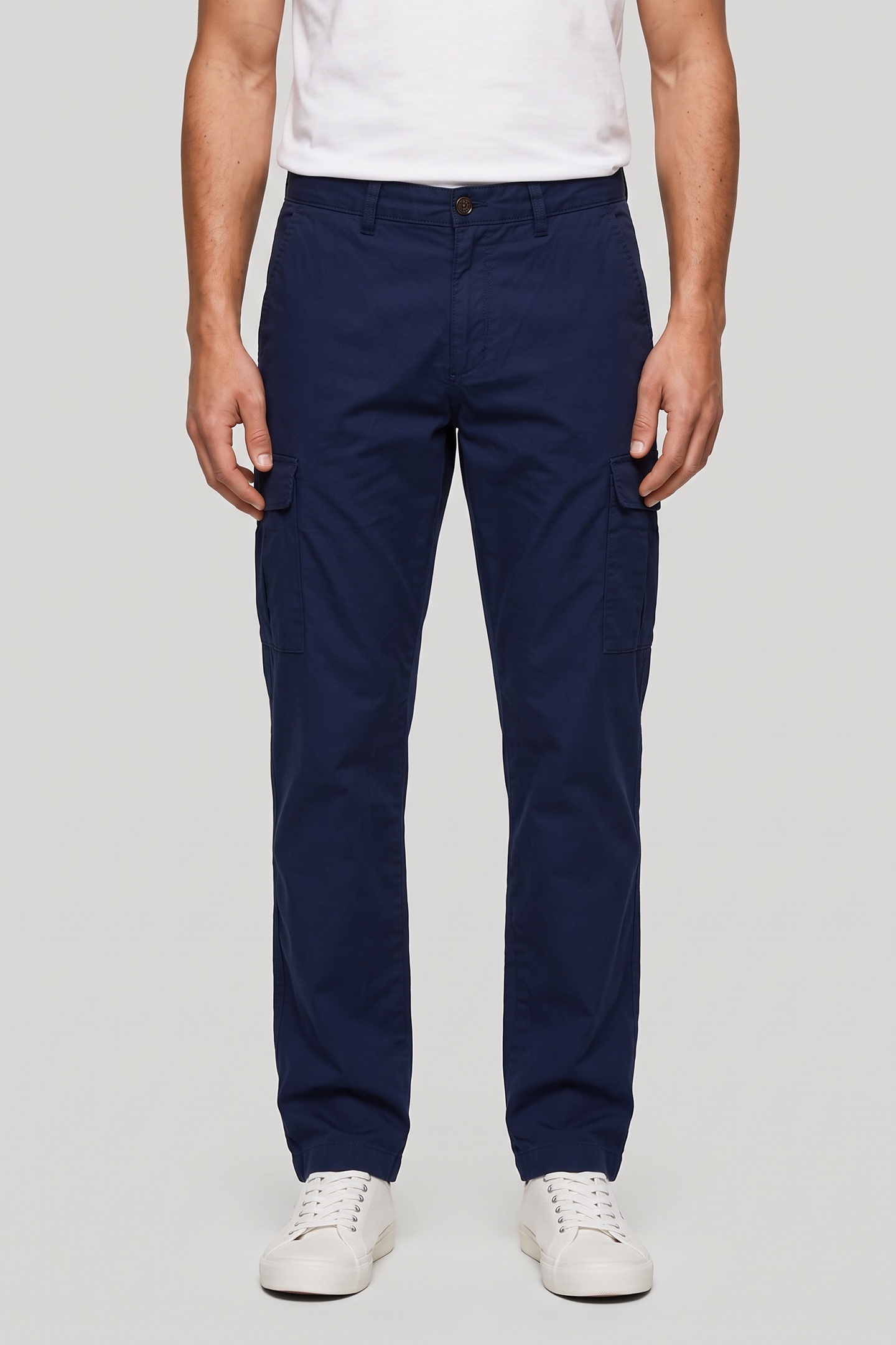 GANT Reg Light Cotton Cargo Pants Classic Blue Maat: W36 | Cargobroeken Outlet | Heren | Blauw
