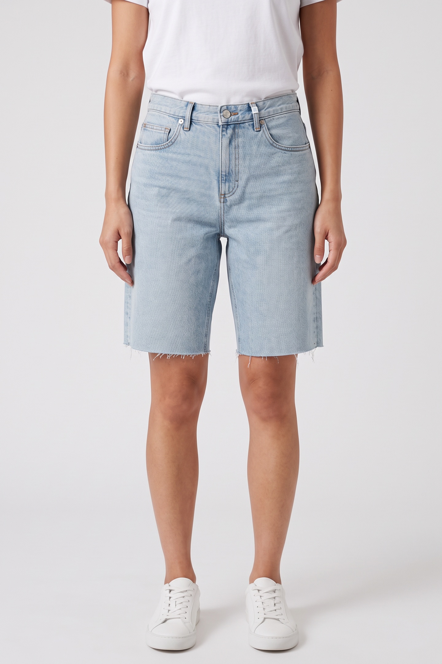 A.P.C. Unisex Denim Bermuda Shorts Light Blue Maat: L | Korte Broeken Outlet | Unisex | Blauw