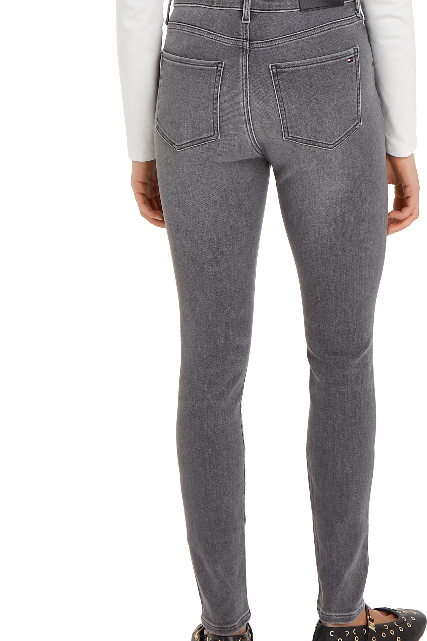 Tommy Hilfiger Harlem U Skinny High Waisted Ger Maat: W31L30 | Skinny Jeans Outlet | Dames | Grijs