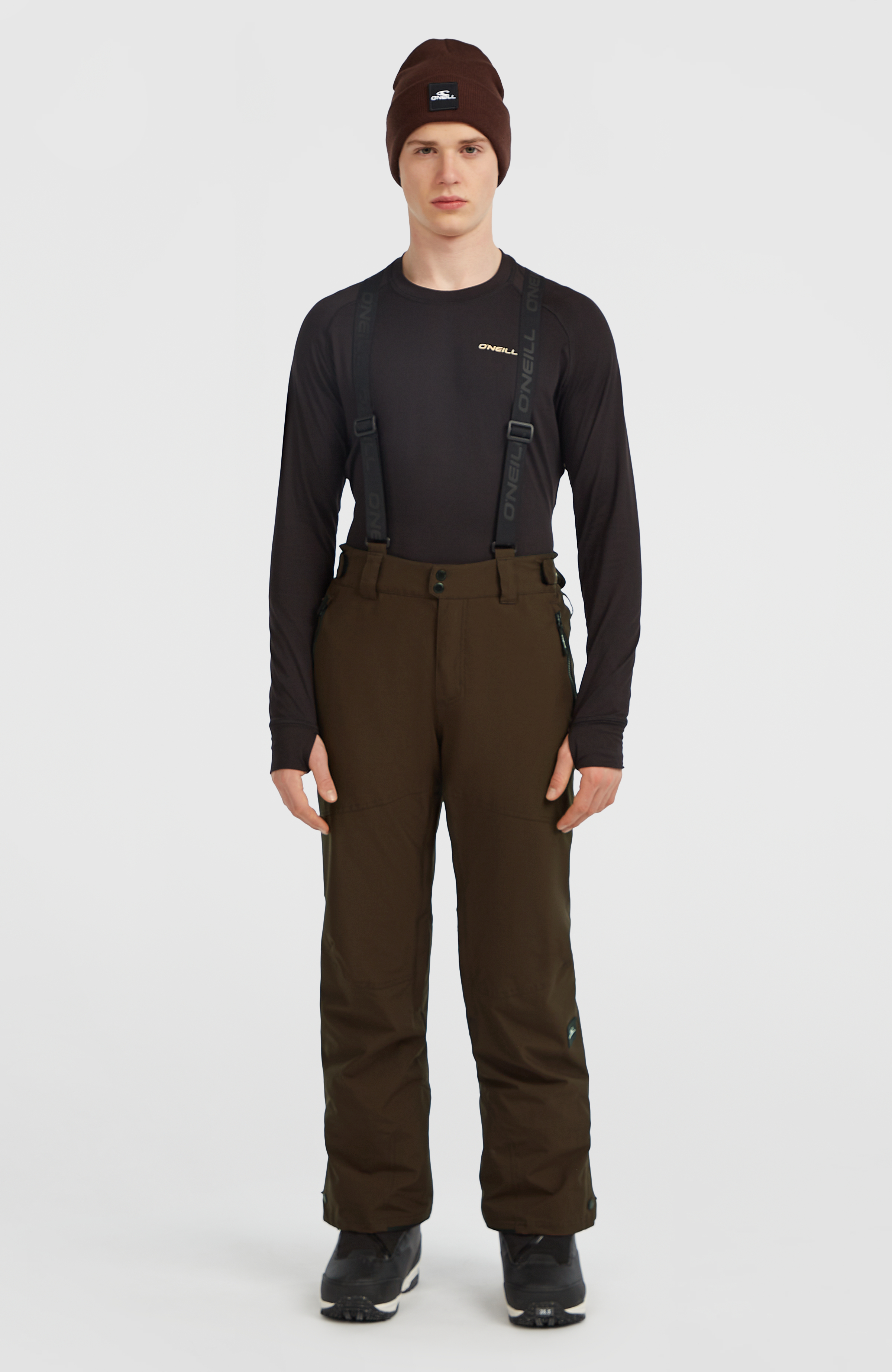 O'Neill Fwc'cruz Suspender Snow Pants Coffee Bean Talla: M | Pantalones de Esquí Outlet | Hombre | Blanco