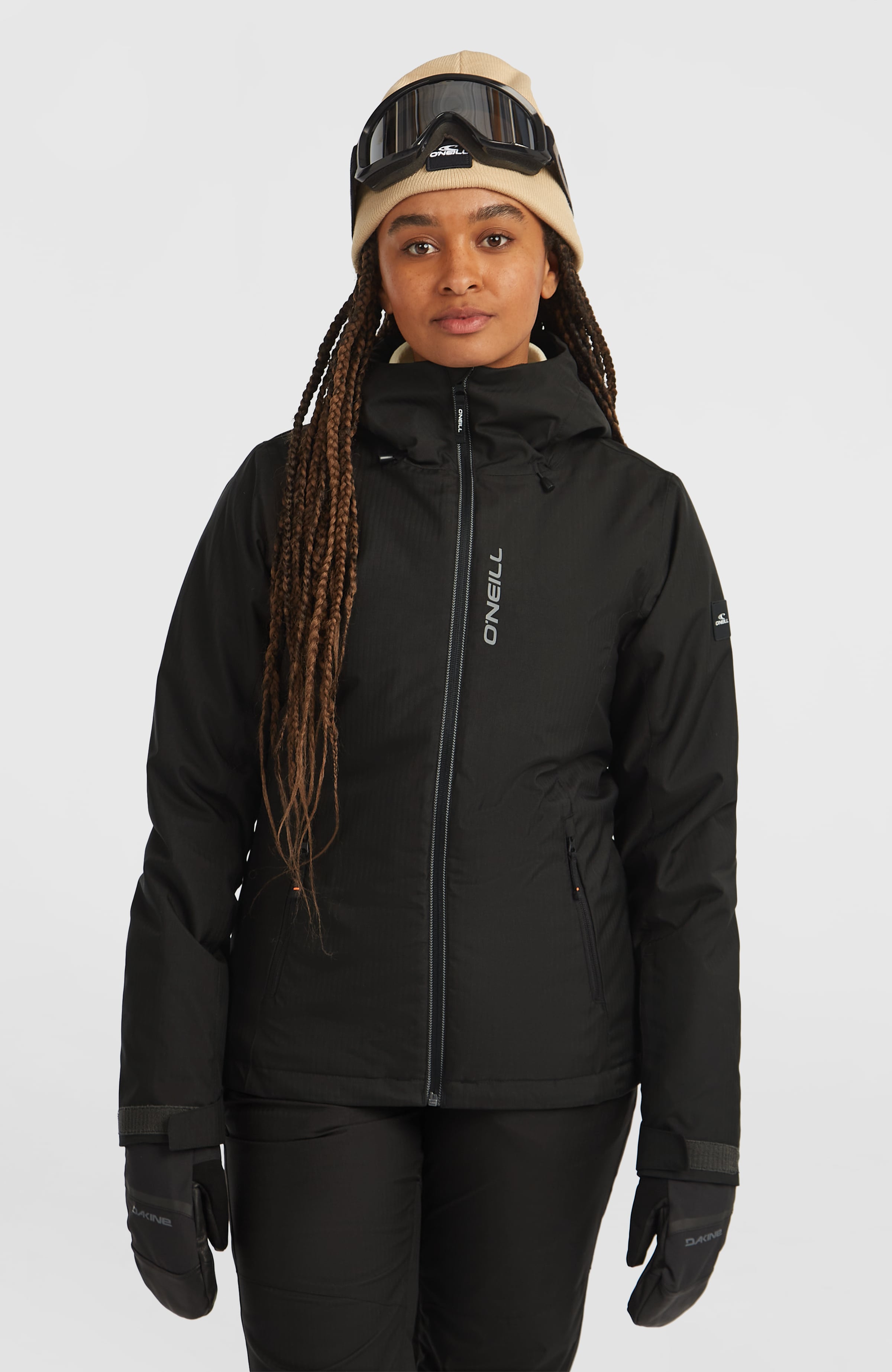 O'Neill Fwc'cruz Melange Snow Jacket Raven Talla: M | Chaquetas de Invierno Outlet | Mujer | Blanco