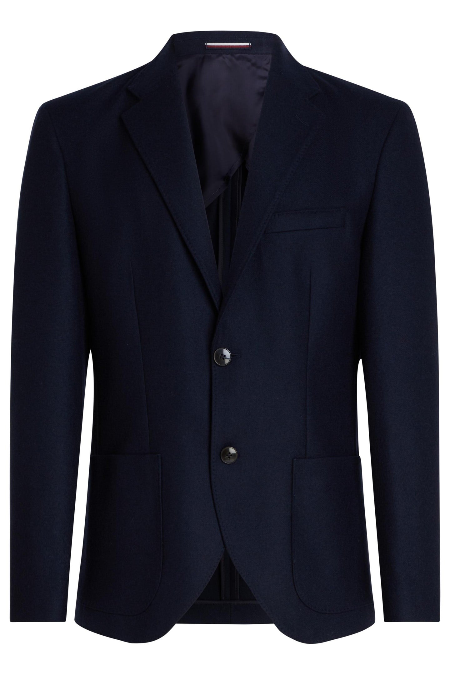 Tommy Hilfiger Dc Sb Flannel Blazer Desert Sky Maat: 54 | Blazers Outlet | Heren | Blauw