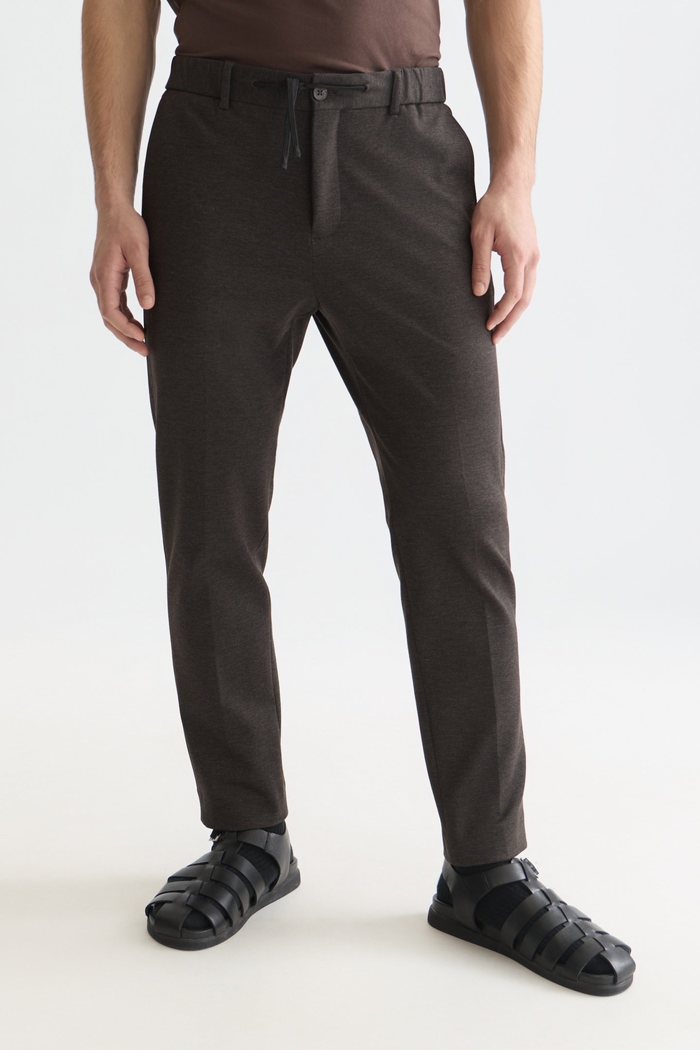 Scotch & Soda Finch Yarndyed Jersey Regular Taperedfit Jogger Medium Beige Taille: W33L34 | Pantalons tailleur Outlet | Homme | Marron