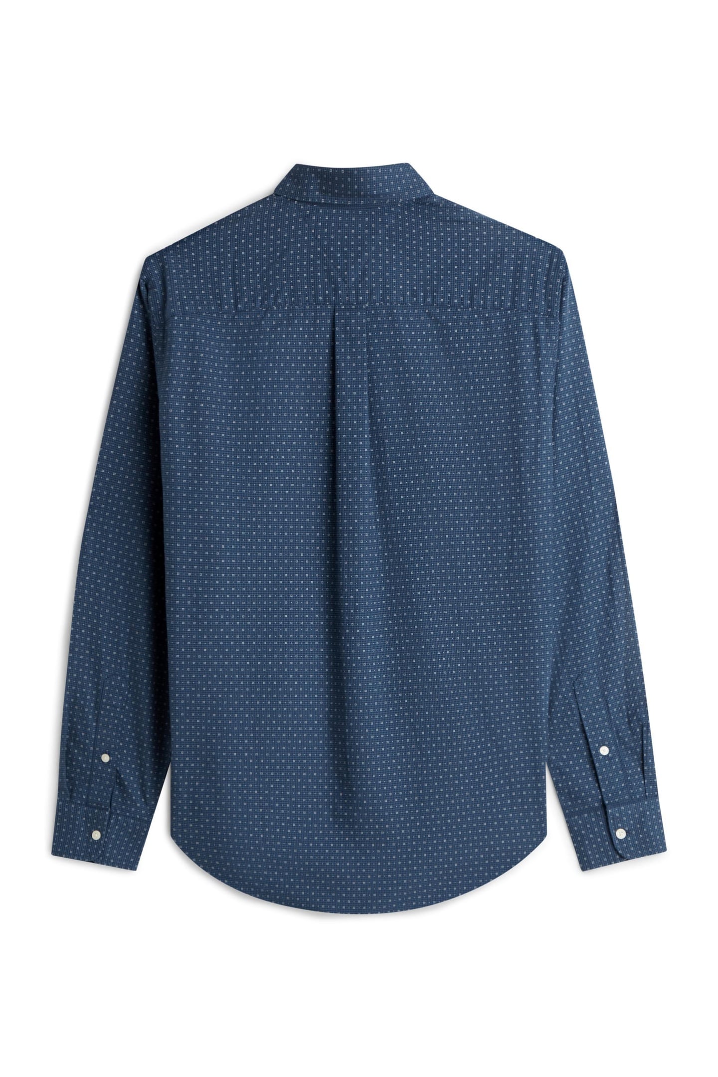Tommy Hilfiger Flex Poplin Mini Print Shirt Aegean Sea Maat: XXL | Casual Overhemden Outlet | Heren | Blauw
