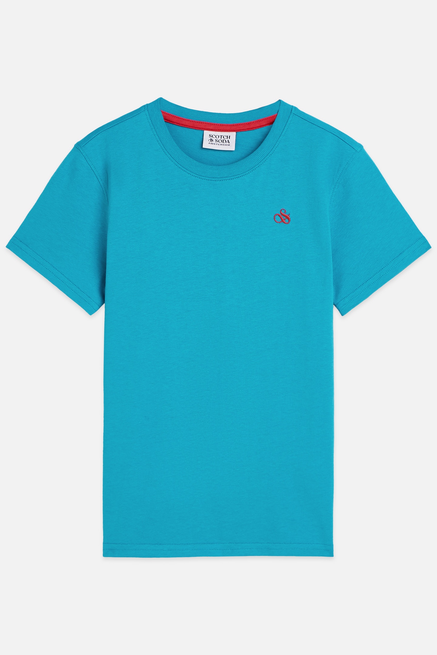 Scotch & Soda Boys Seasonal Core Chest Embroidery Regularfit Tshirt Navy Maat: 14 | Overhemden Outlet | kids | Blauw