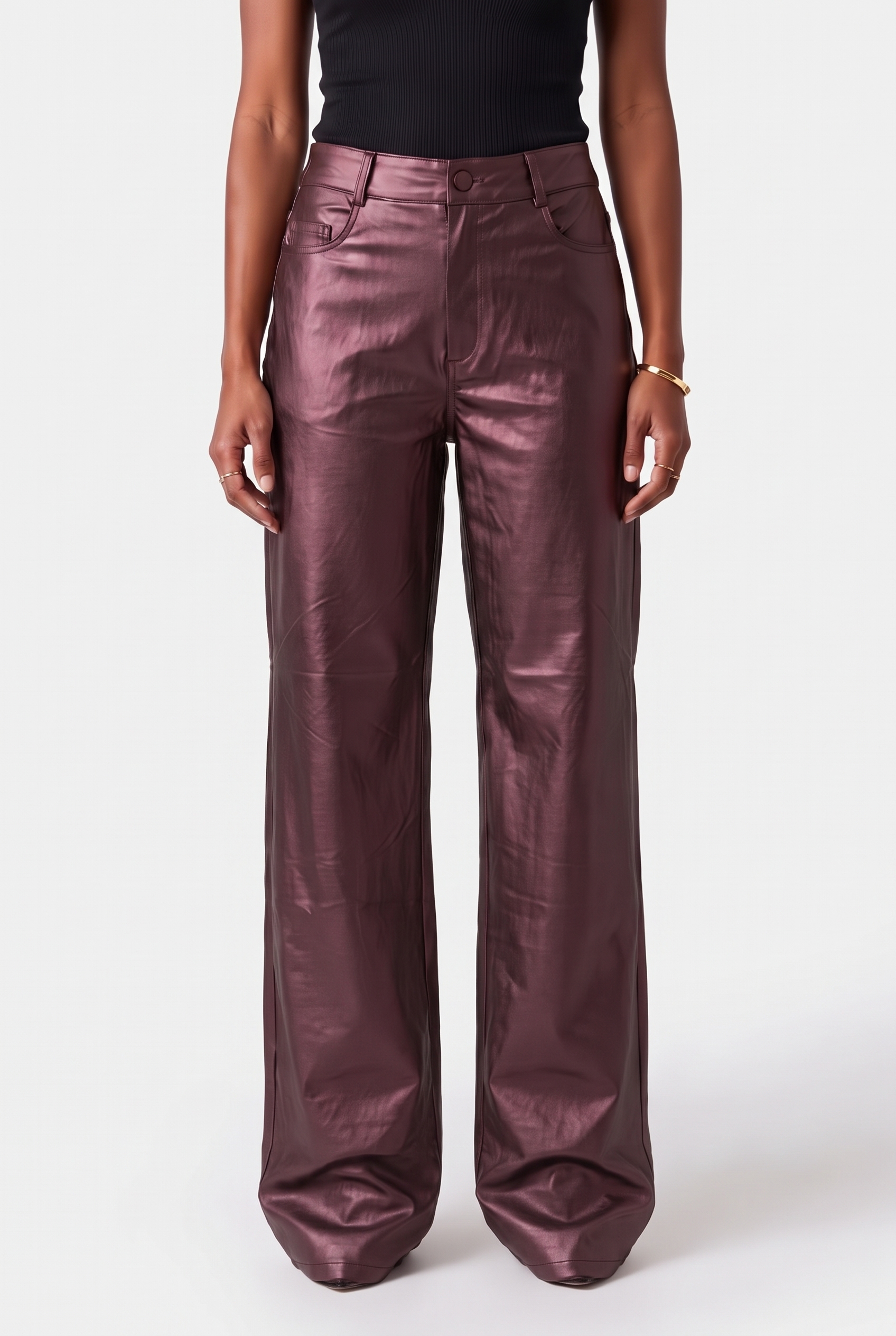 STUDIO AMAYA Harper Pants Brown Taglia: XL | Pantaloni di pelle Outlet | Donna | Marrone