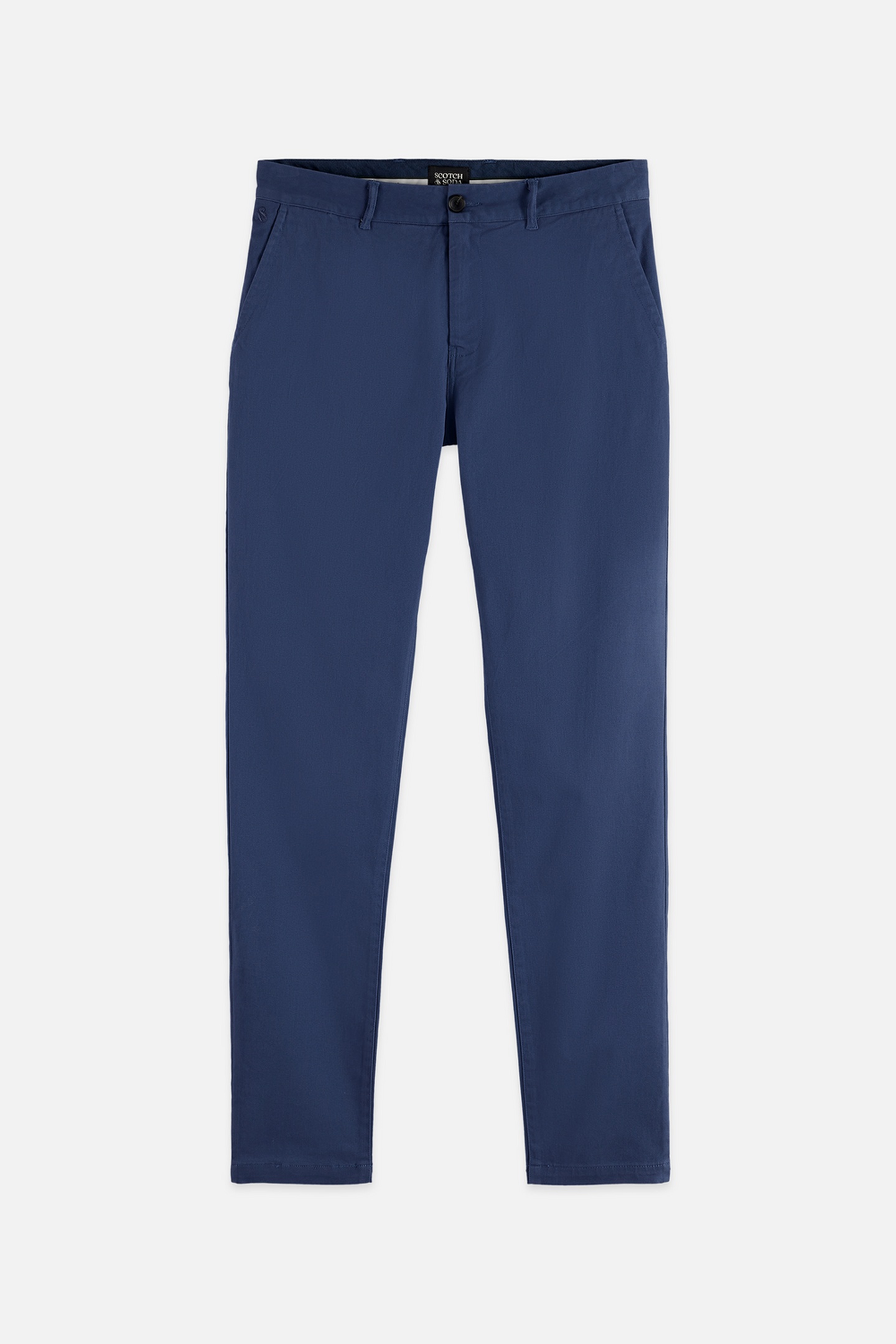 Scotch & Soda Seasonal Core Stuart Stretch Cotton Blend Twill Chino Navy Taglia: W31L34 | Pantaloni chino Outlet | Uomo | Blu