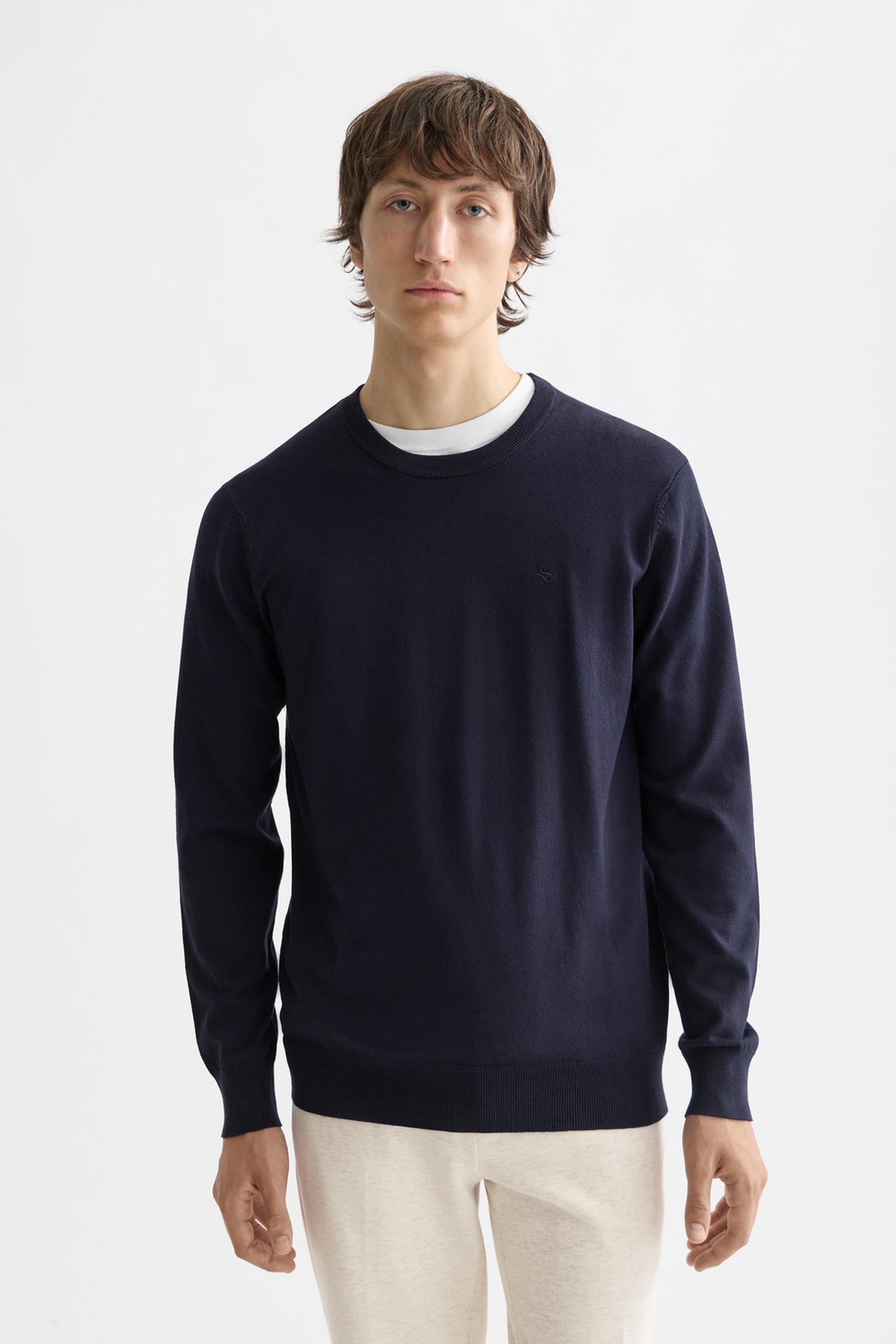 Scotch & Soda Ecovero Regular-fit Pullover Navy Taglia: L | Maglioni a maglia Outlet | Uomo | Blu