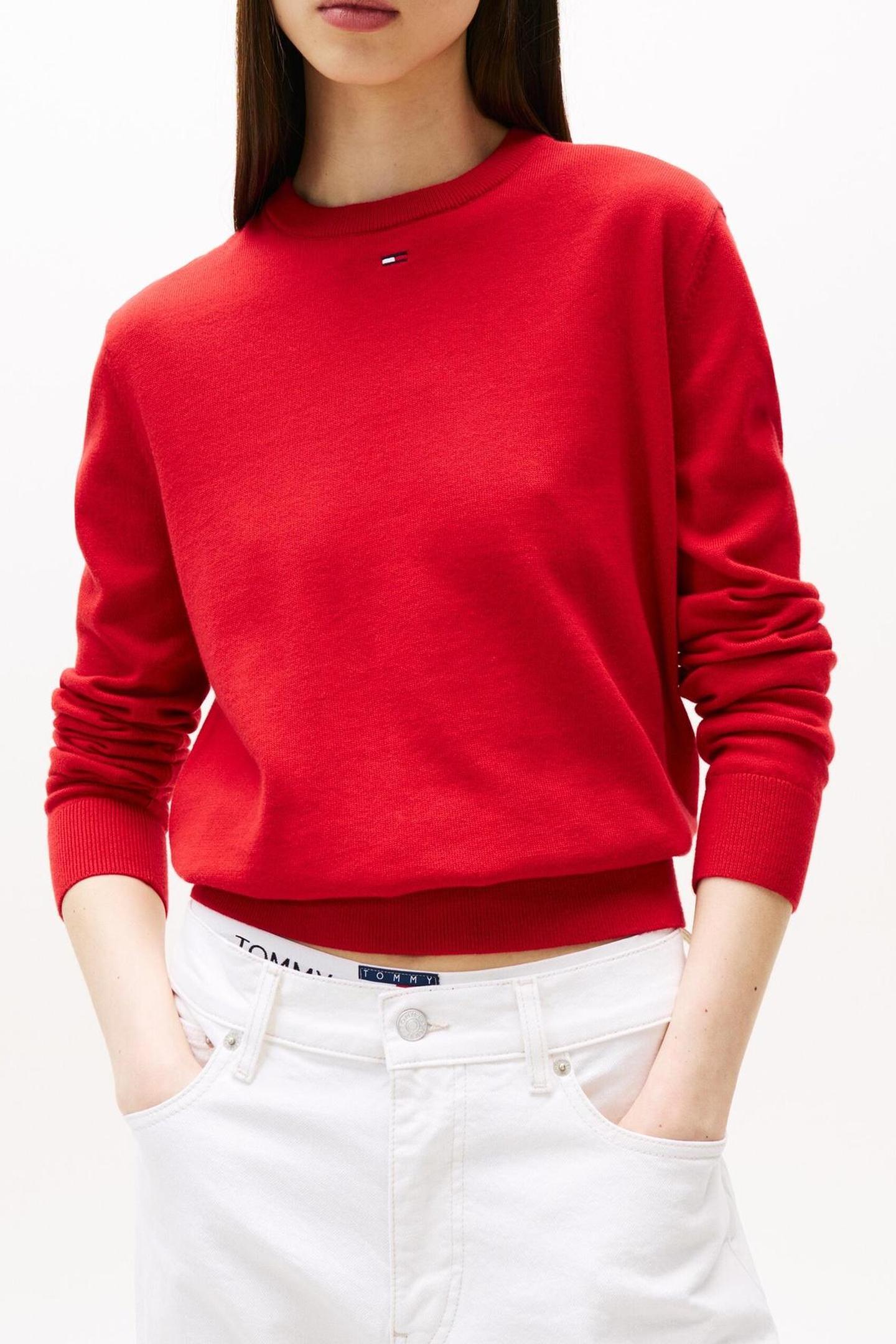 Tommy Hilfiger Tjw Essential Crew Sapphire Red Taglia: L | Maglioni a maglia Outlet | Donna | Blu