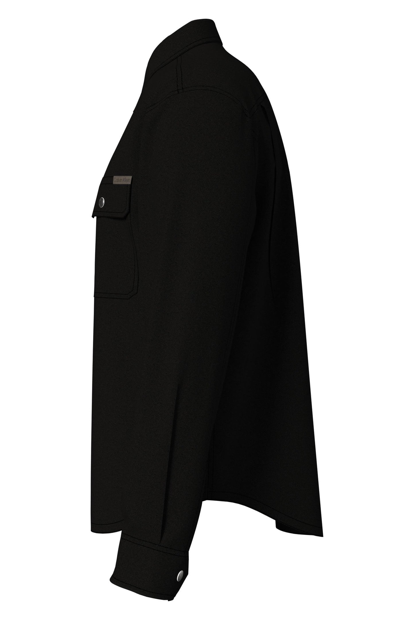 Calvin Klein Ls Utility Relaxed Shirt Black Taille: L | Casual chemises Outlet | Homme | Le Noir