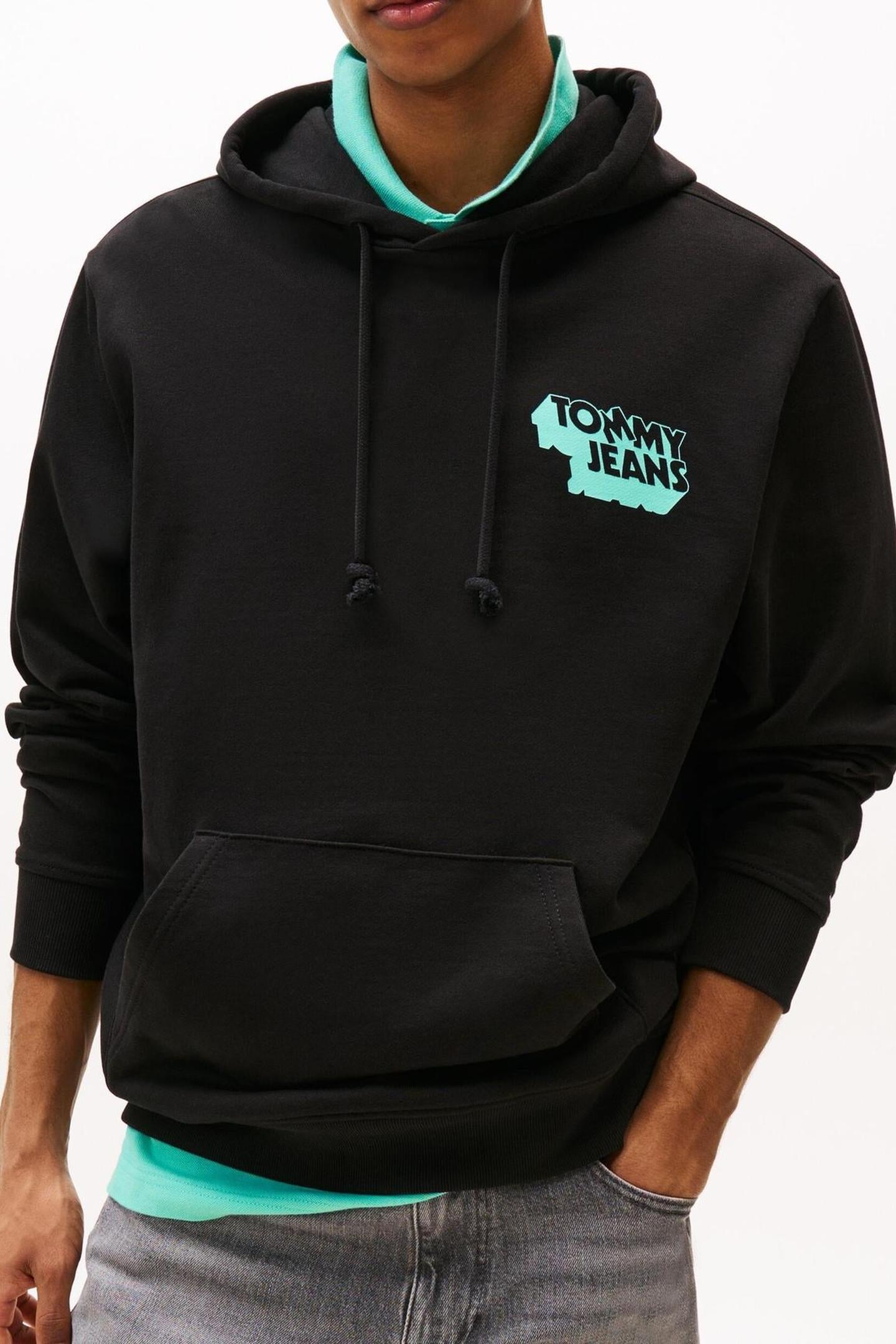 Tommy Hilfiger Tjm Stack Back Logo Black Taglia: L | Maglioni a maglia Outlet | Uomo | Nero