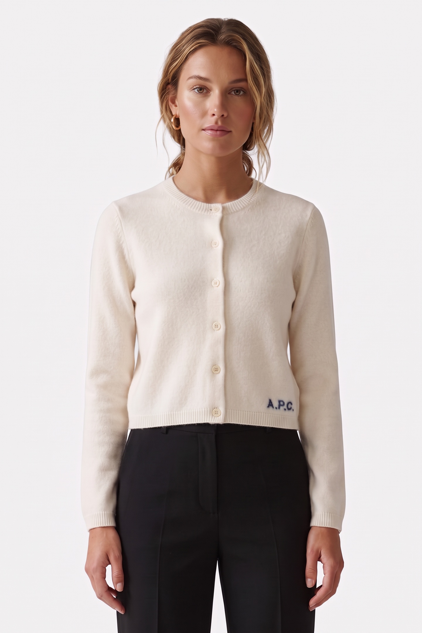 A.P.C. Cardigan Ecru Maat: XS | Sweaters Outlet | Dames | Ecru