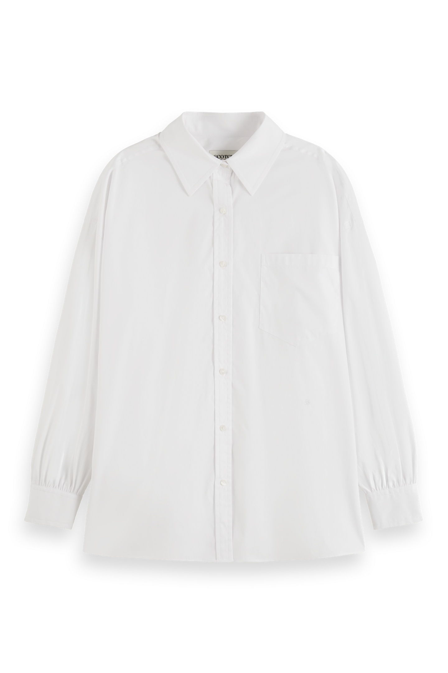 Scotch & Soda Core Girlfriend Poplin Shirt White/pastel Taglia: 34 | Maglie a manica lunga Outlet | Donna | Bianco