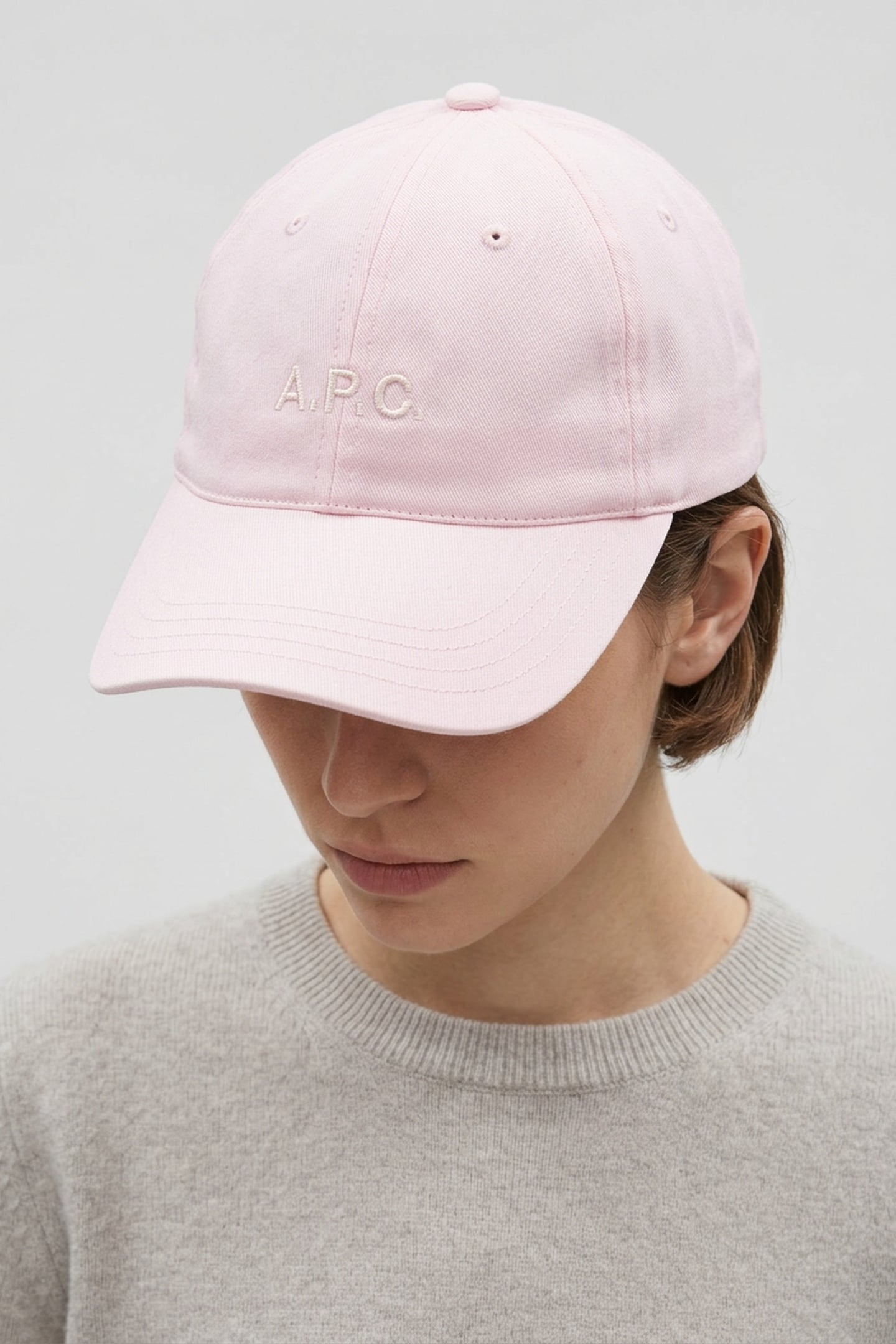 A.P.C. Unisex Cap Charlie Pale Pink Maat: 54 | Hoeden Outlet | Unisex | Roze