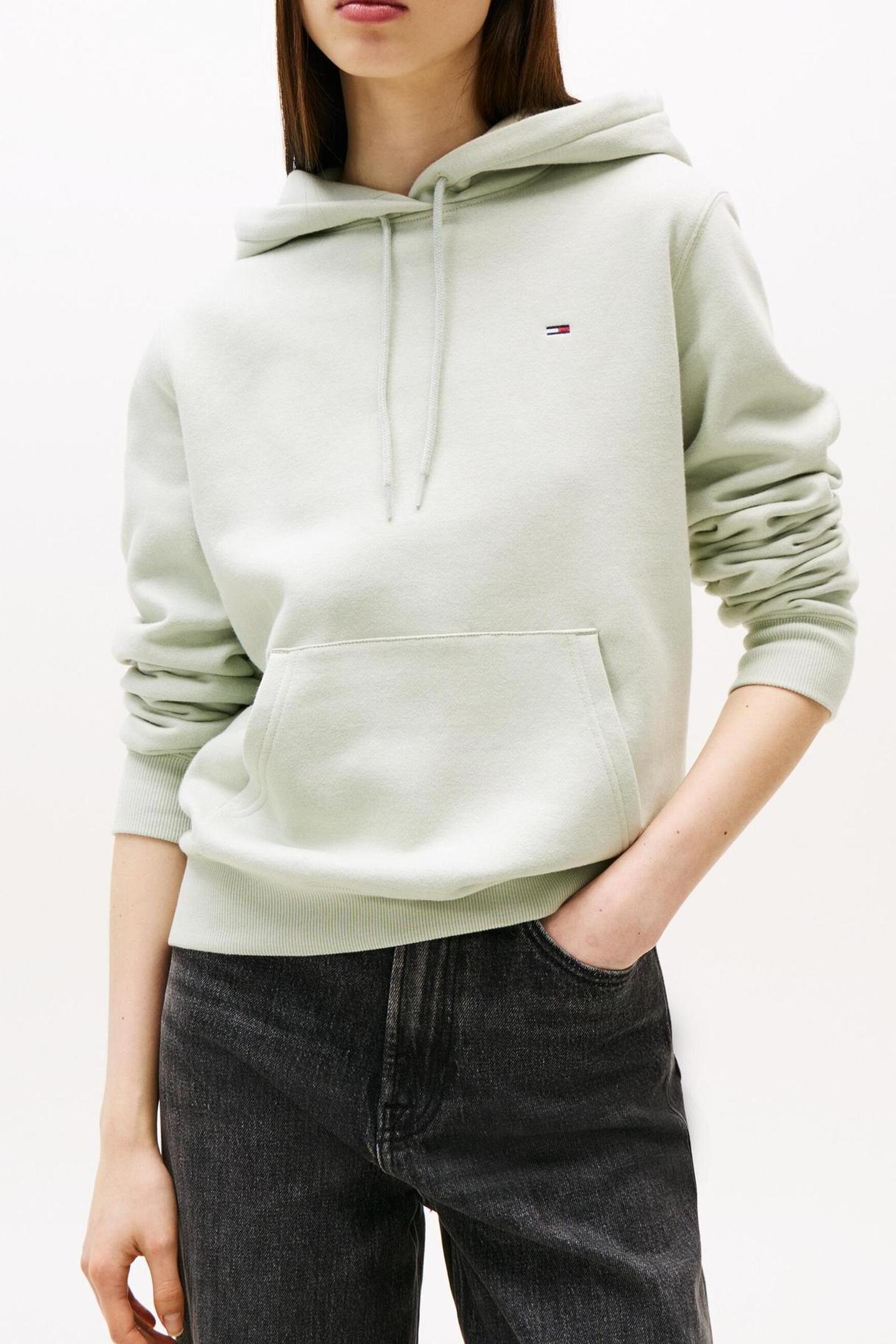 Tommy Hilfiger Tjw Reg Flag Hoodie Misty Sage Taglia: XS | Maglioni a maglia Outlet | Donna | Verde