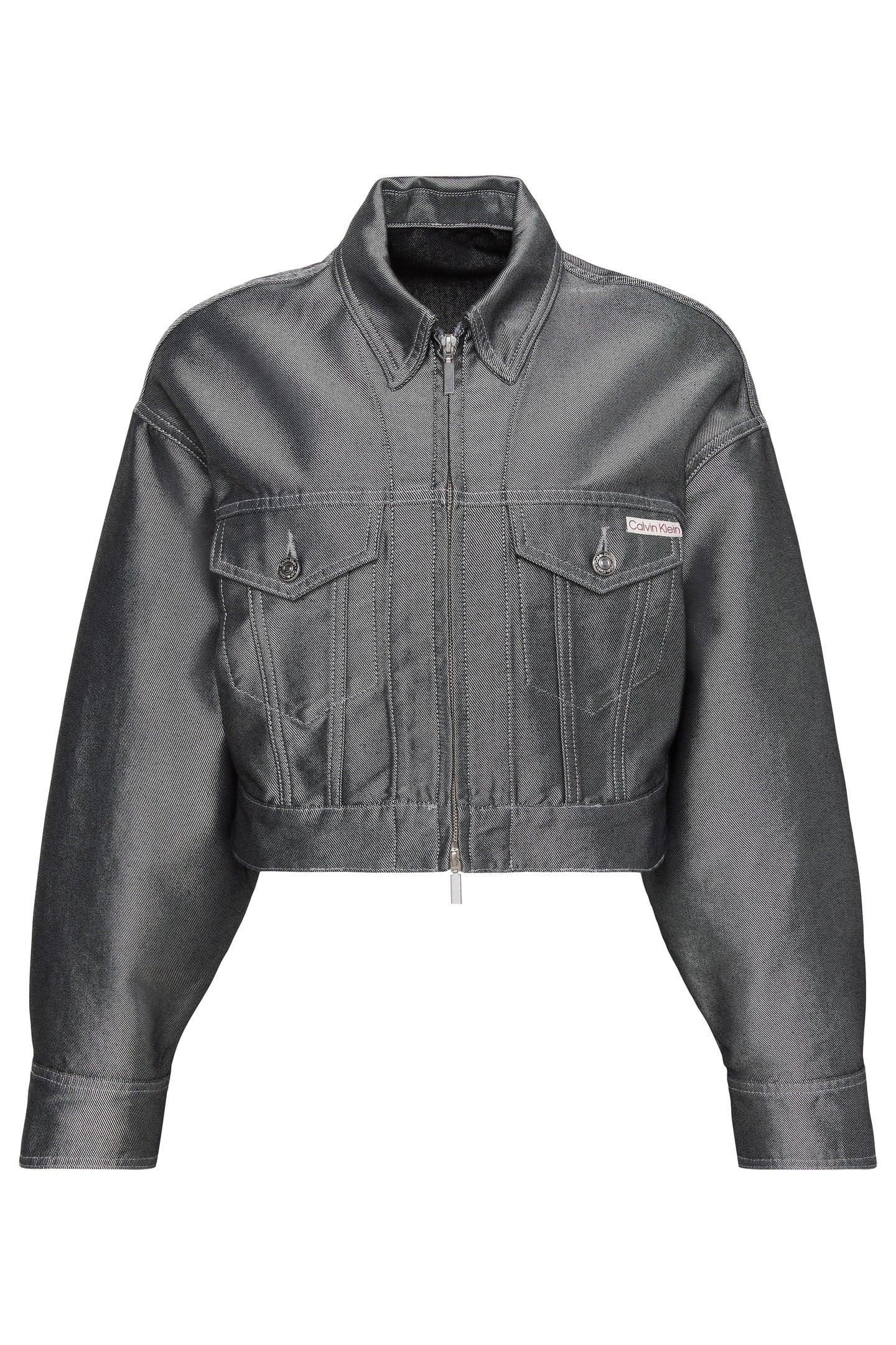 Calvin Klein Denim Bomber Jacket Denim Shine Talla: XXS | Chaquetas Vaqueras Outlet | Mujer | Azul