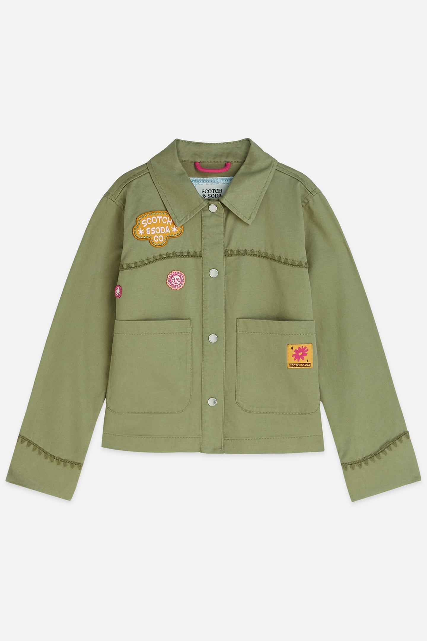 Scotch & Soda Girls Embroidered Jacket Dark Green Talla: 14 | Chaquetas Outlet | kids | Verde