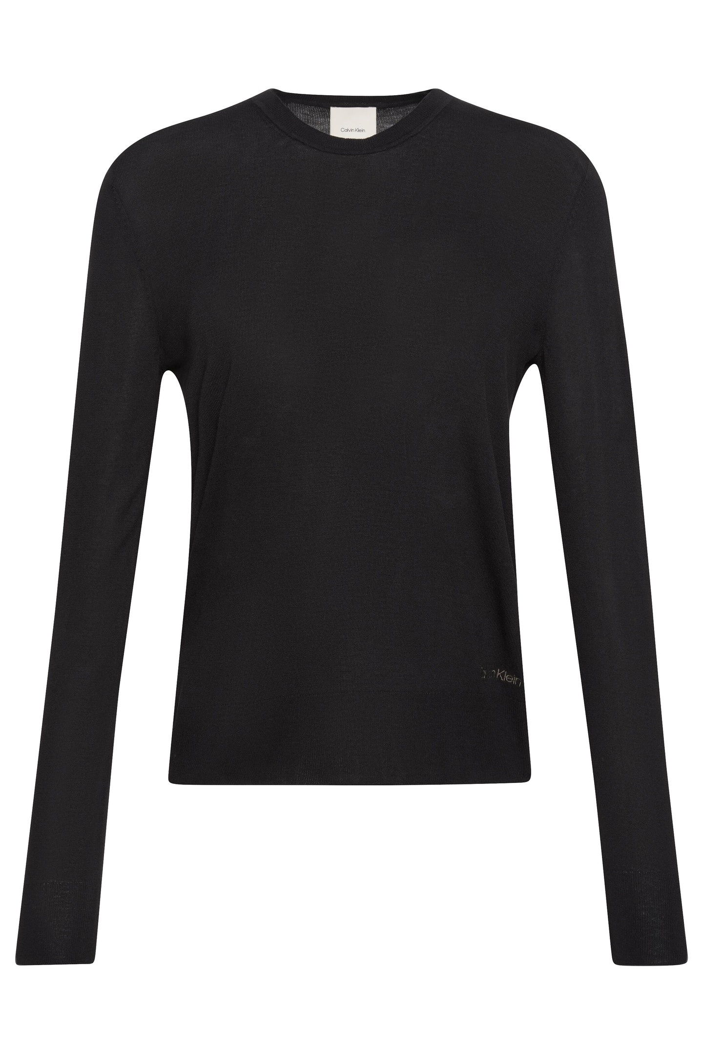 Calvin Klein Fine Gauge Viscose Sweater Black Talla: L | Sudaderas con Capucha Outlet | Mujer | Negro