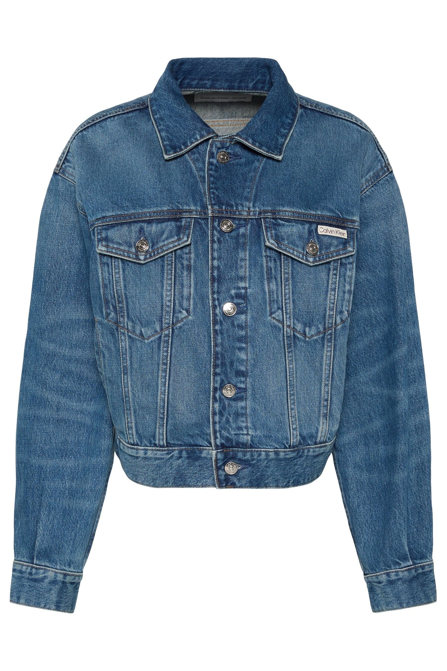 Calvin Klein 90s Trucker Jacket Basset Blue Größe: M | Jeansjacken Outlet | Damen | Blau