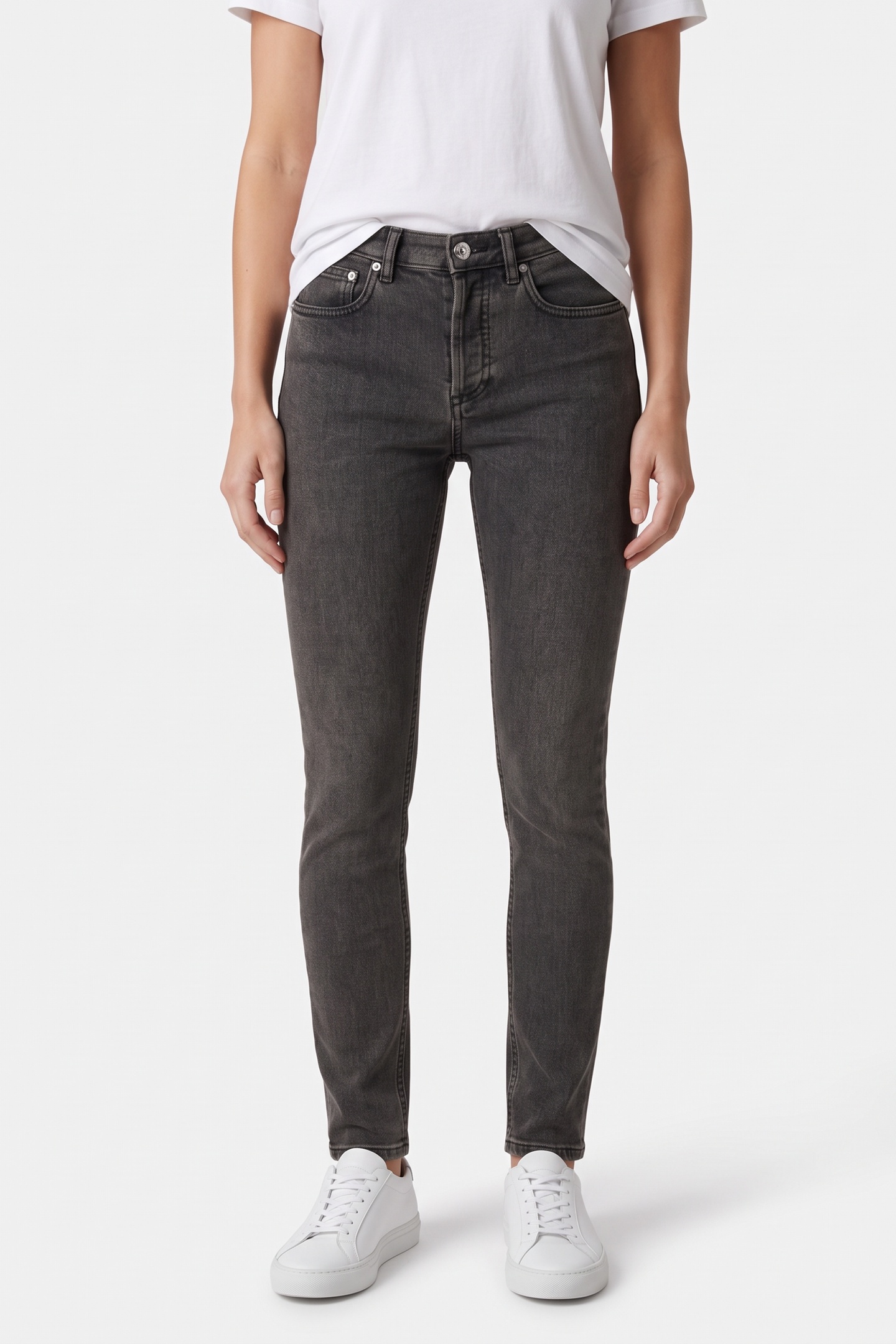 A.P.C. Unisex Small New Standard Grey Maat: W26 | Skinny Jeans Outlet | Unisex | Grijs