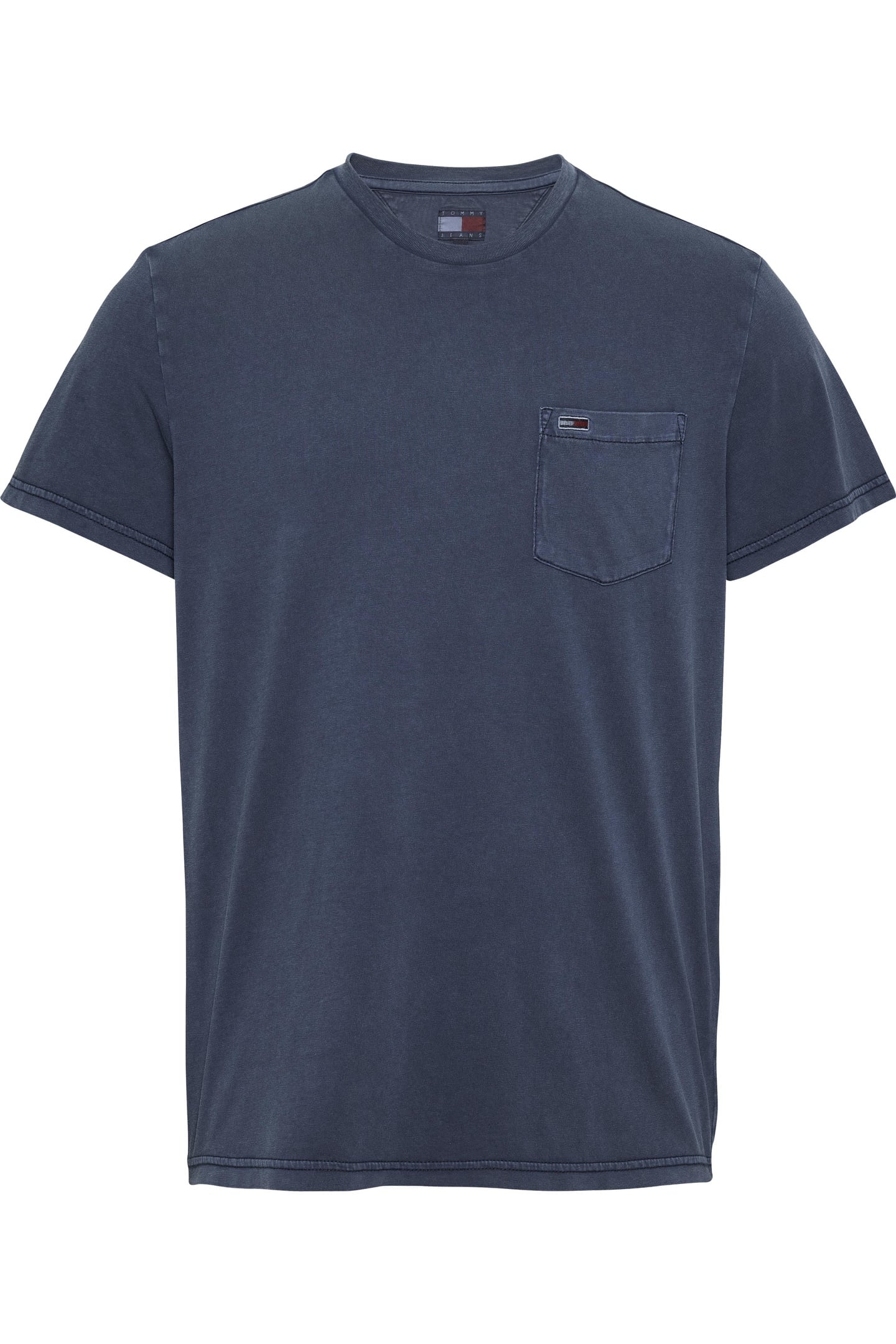 Tommy Hilfiger Tjm Slim Washed Pocket Dark Night Navy Größe: M | Basic T-Shirts Outlet | Herren | Schwarz
