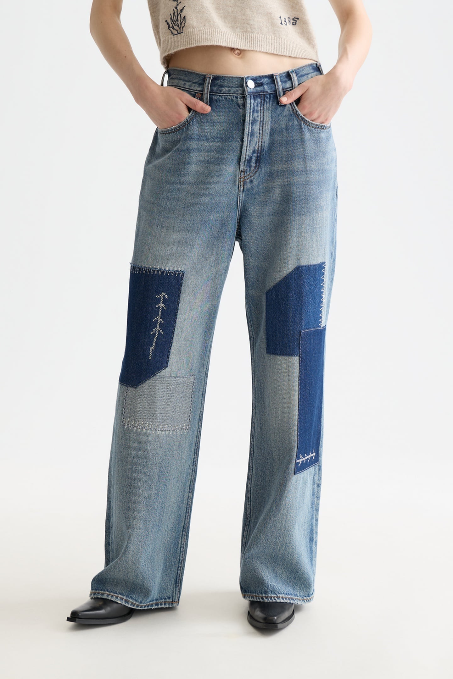 Scotch & Soda The Deep Low Rise Loose Fit The Cosmico Maat: W27L32 | Straight Jeans Outlet | Dames | Blauw