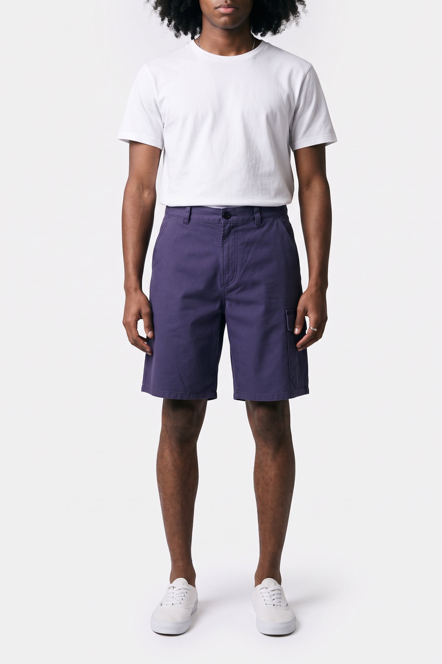 A.P.C. Unisex Bermuda Shorts Moleskin Navy Maat: L | Korte Broeken Outlet | Unisex | Blauw